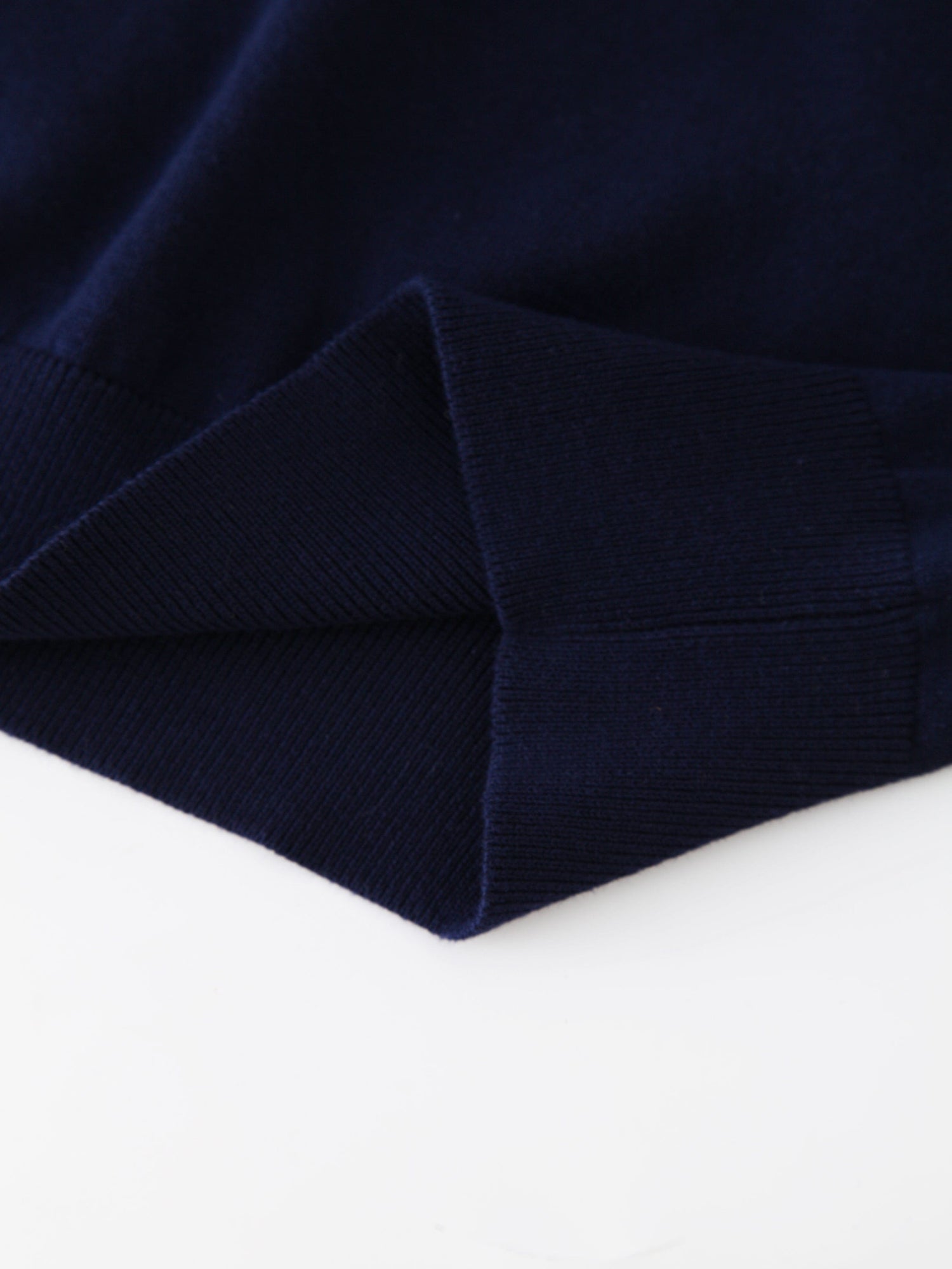 Mesh Top Sweater-Navy