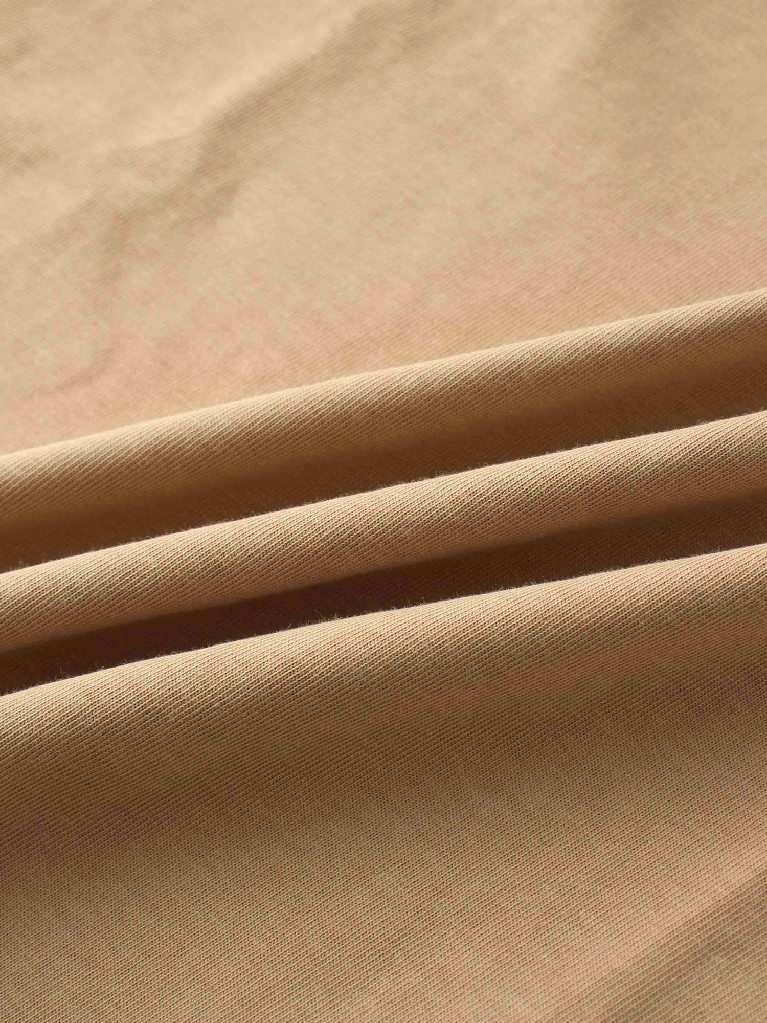 Straight Maxi Drawstring T-Shirt Skirt-Tan