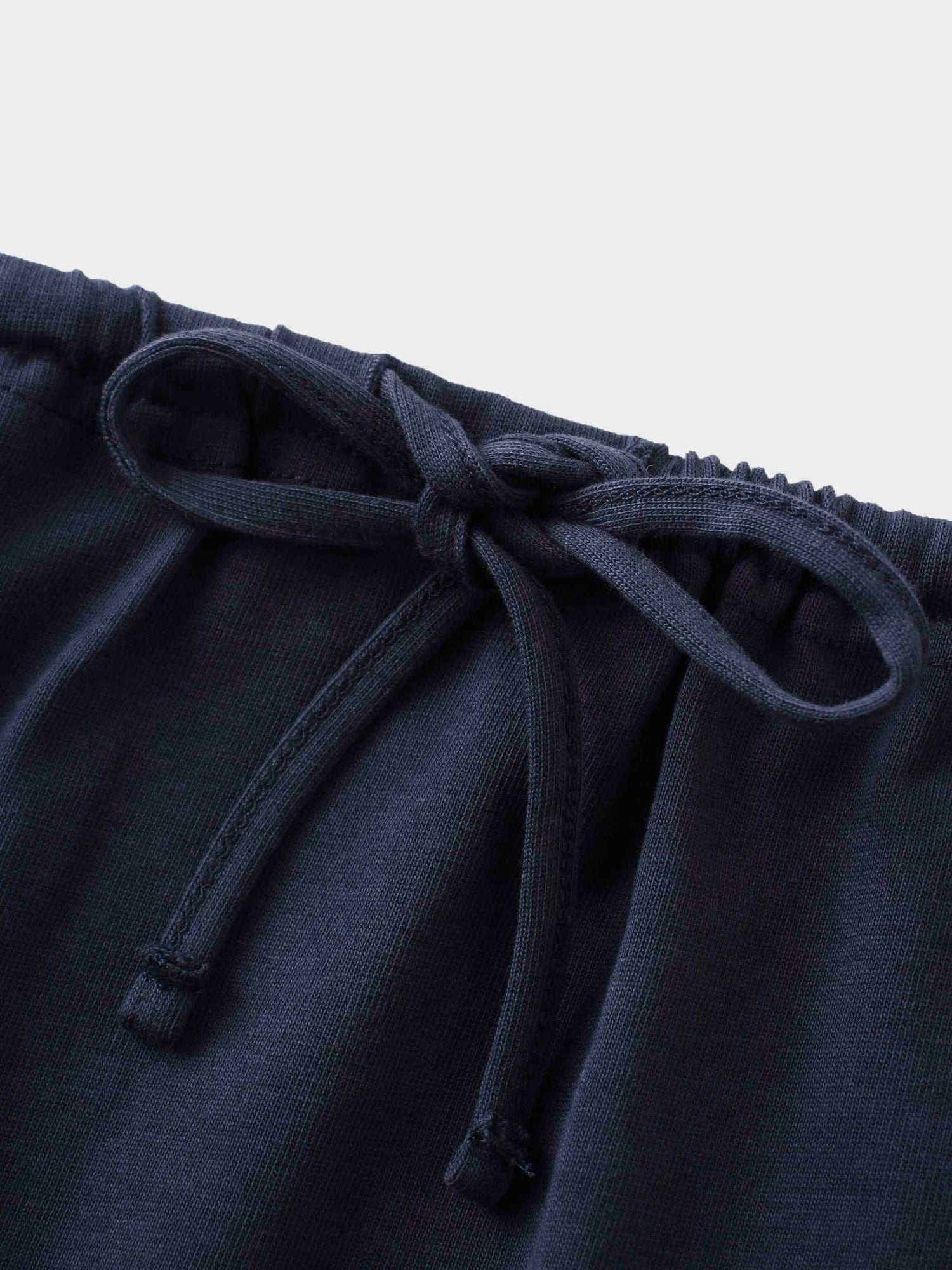 Straight Maxi Drawstring T-Shirt Skirt-Navy