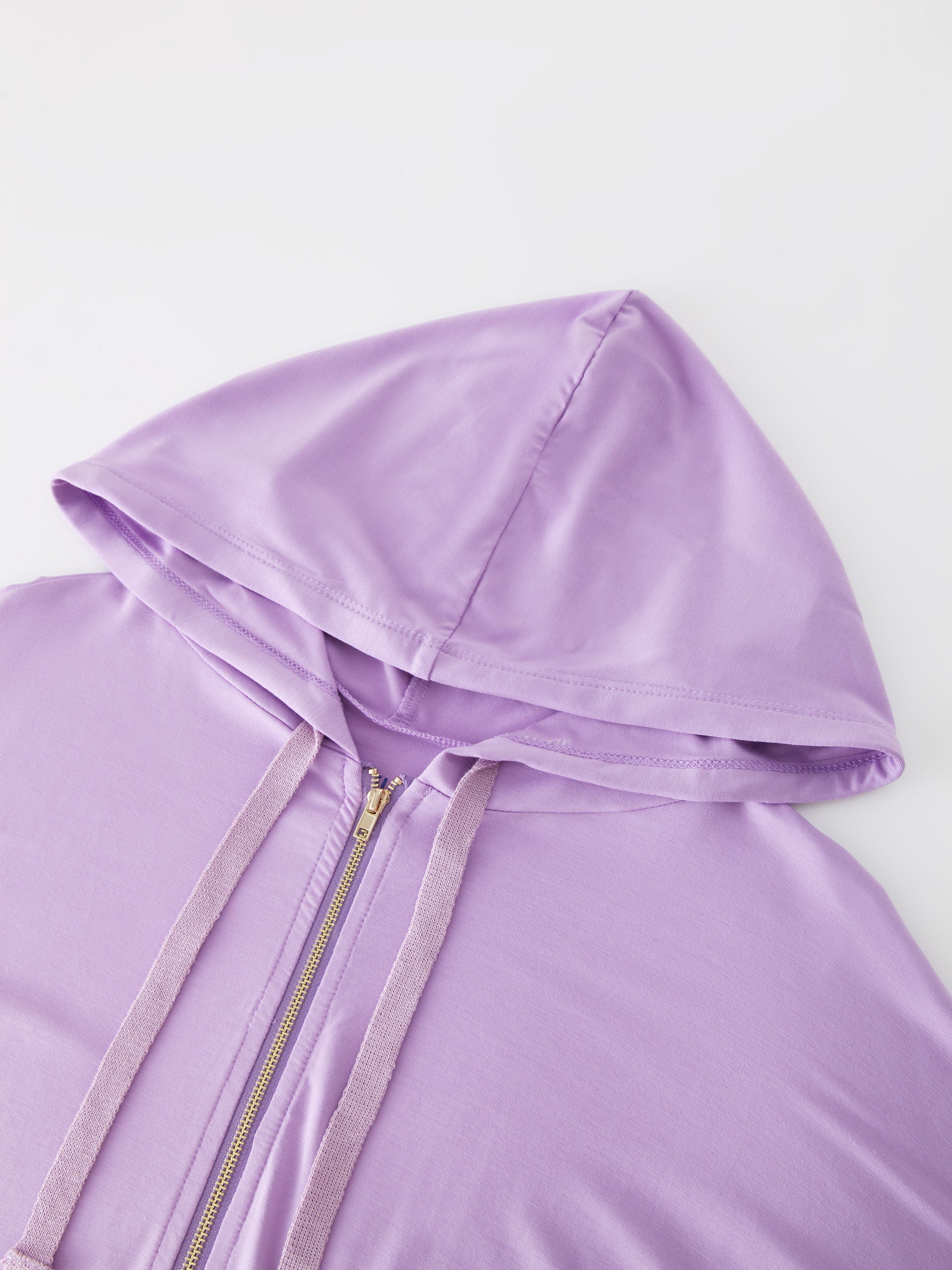 ZIP UP HOODIE-LAVENDER