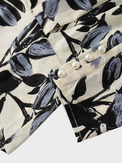 Vintage Blouson Top-Floral