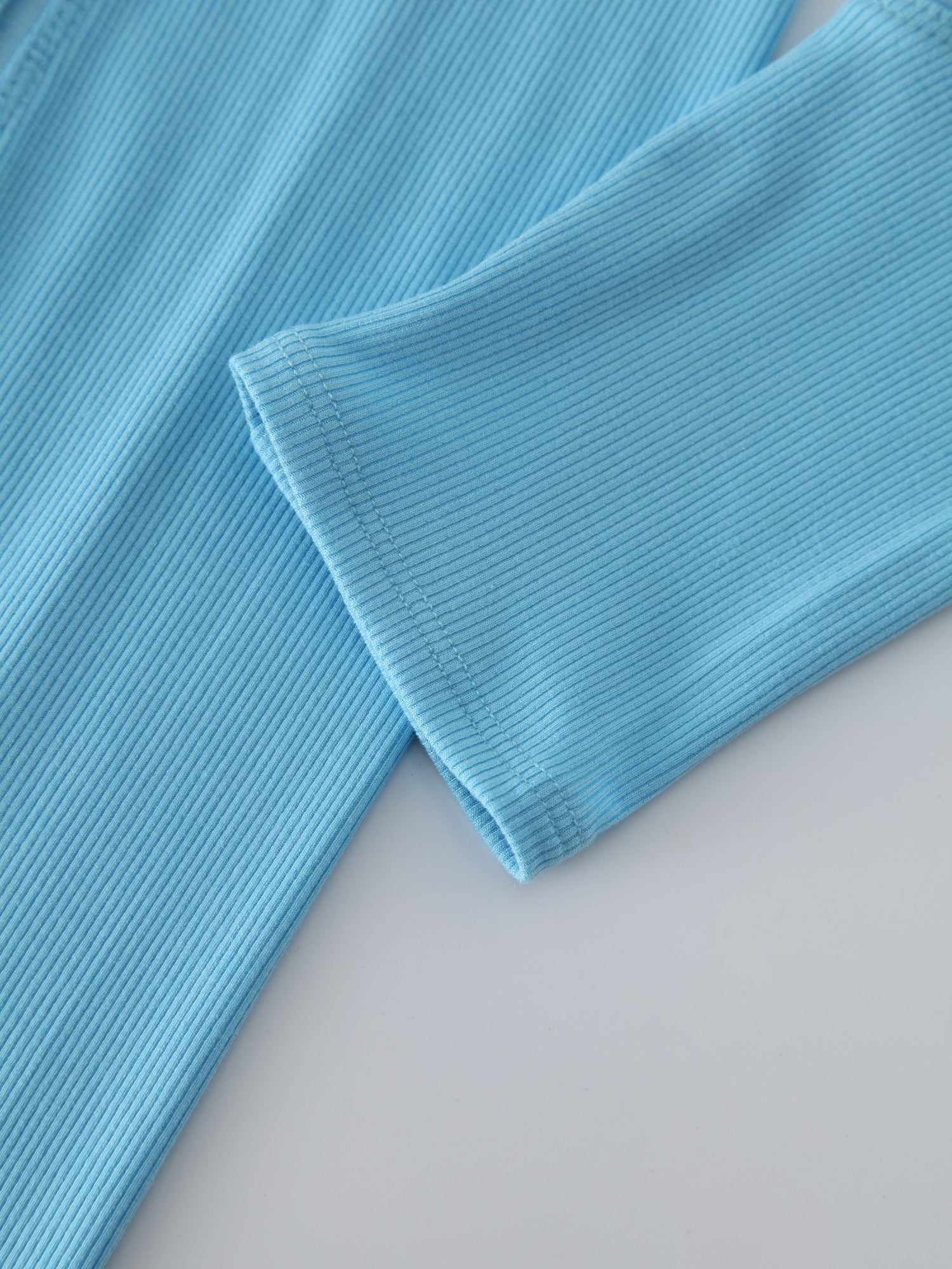 CREW NECK POCKET TEE DRESS 41&quot;-SKY BLUE