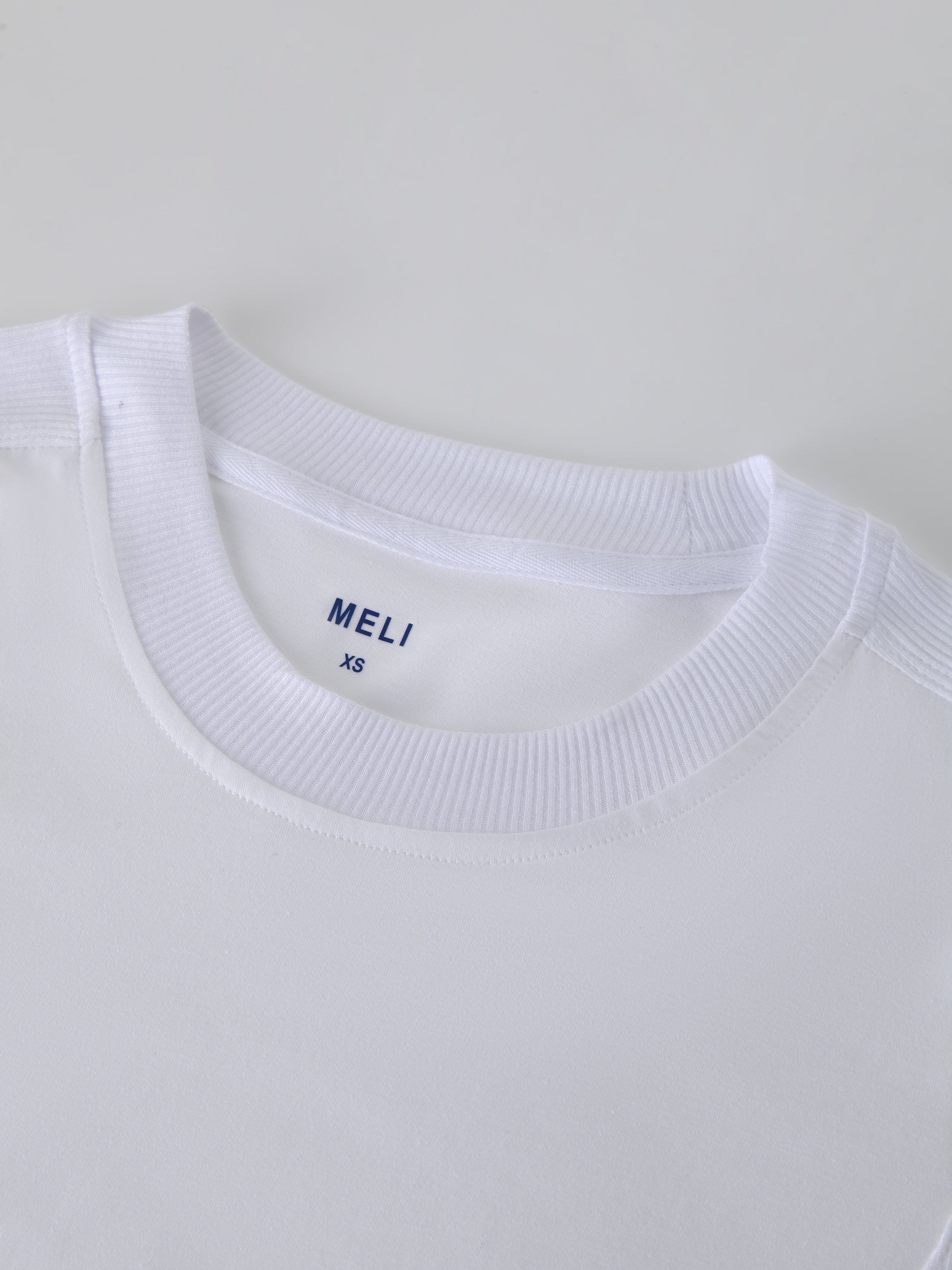 CREW NECK POCKET TEE DRESS 52&quot;-WHITE