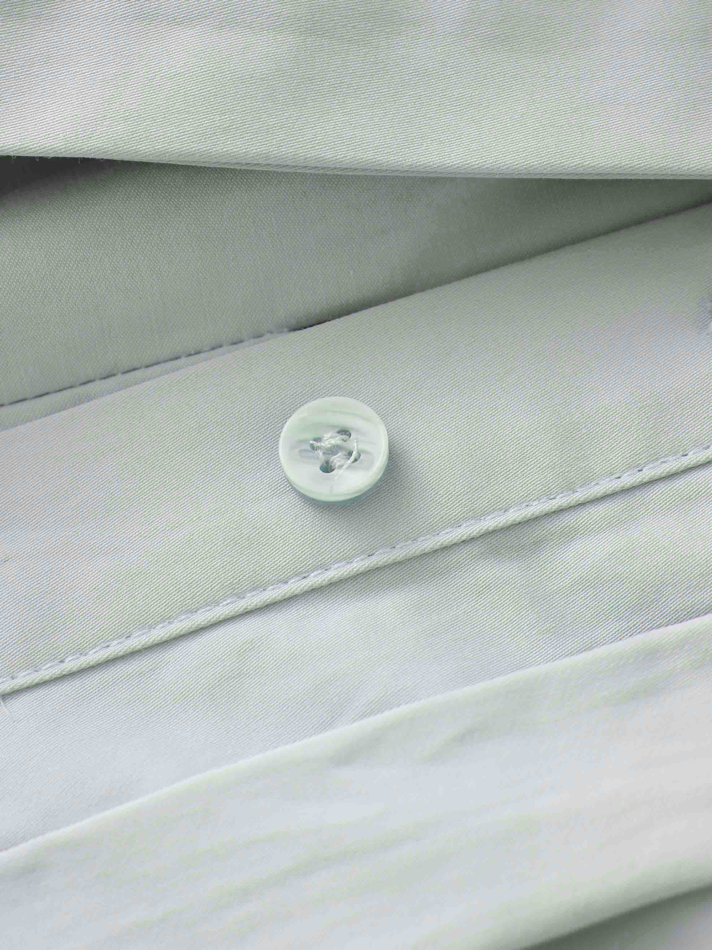 Pleat Front Button Down Dress-Light Blue