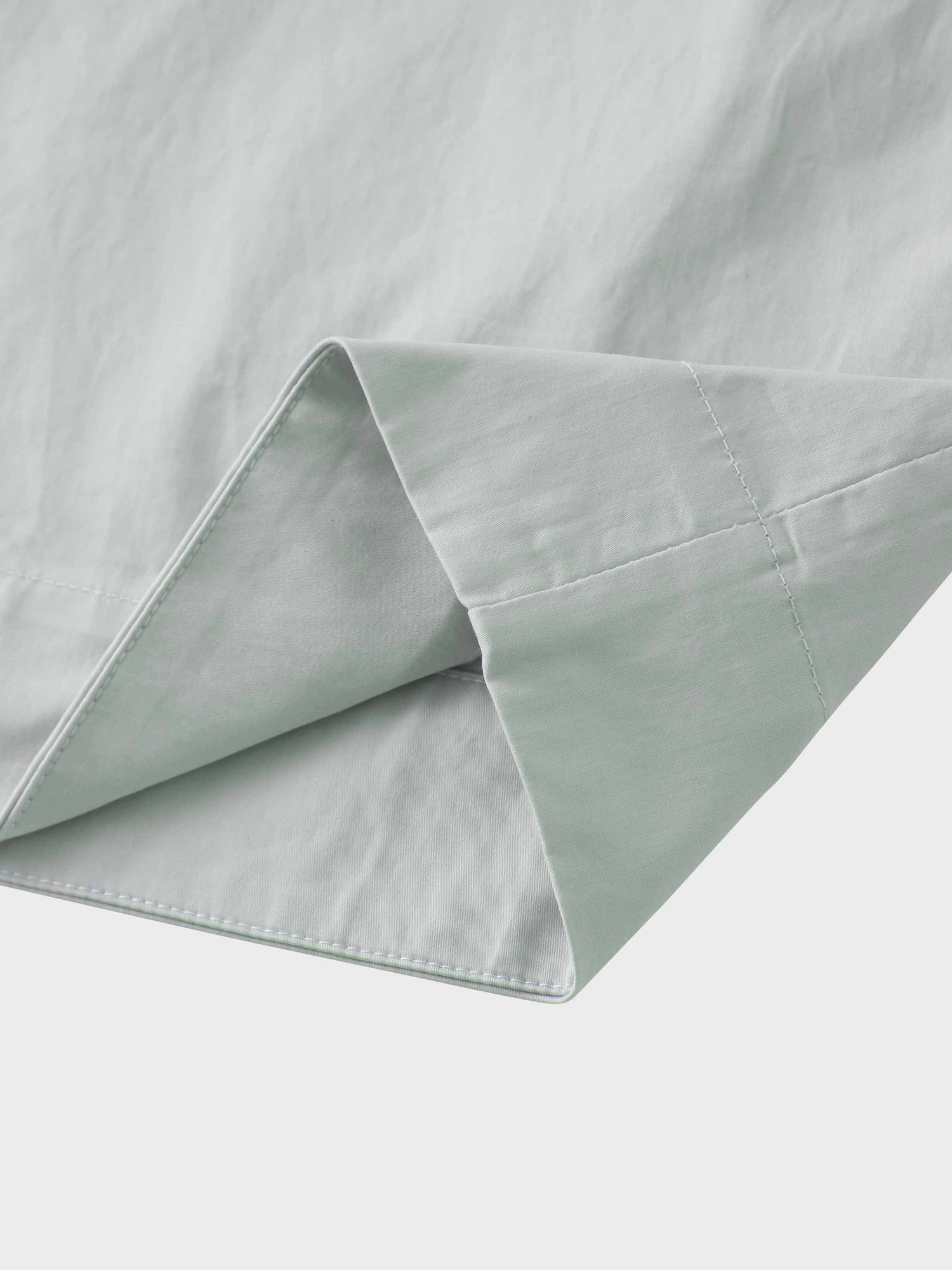 Pleat Front Button Down Dress-Light Blue