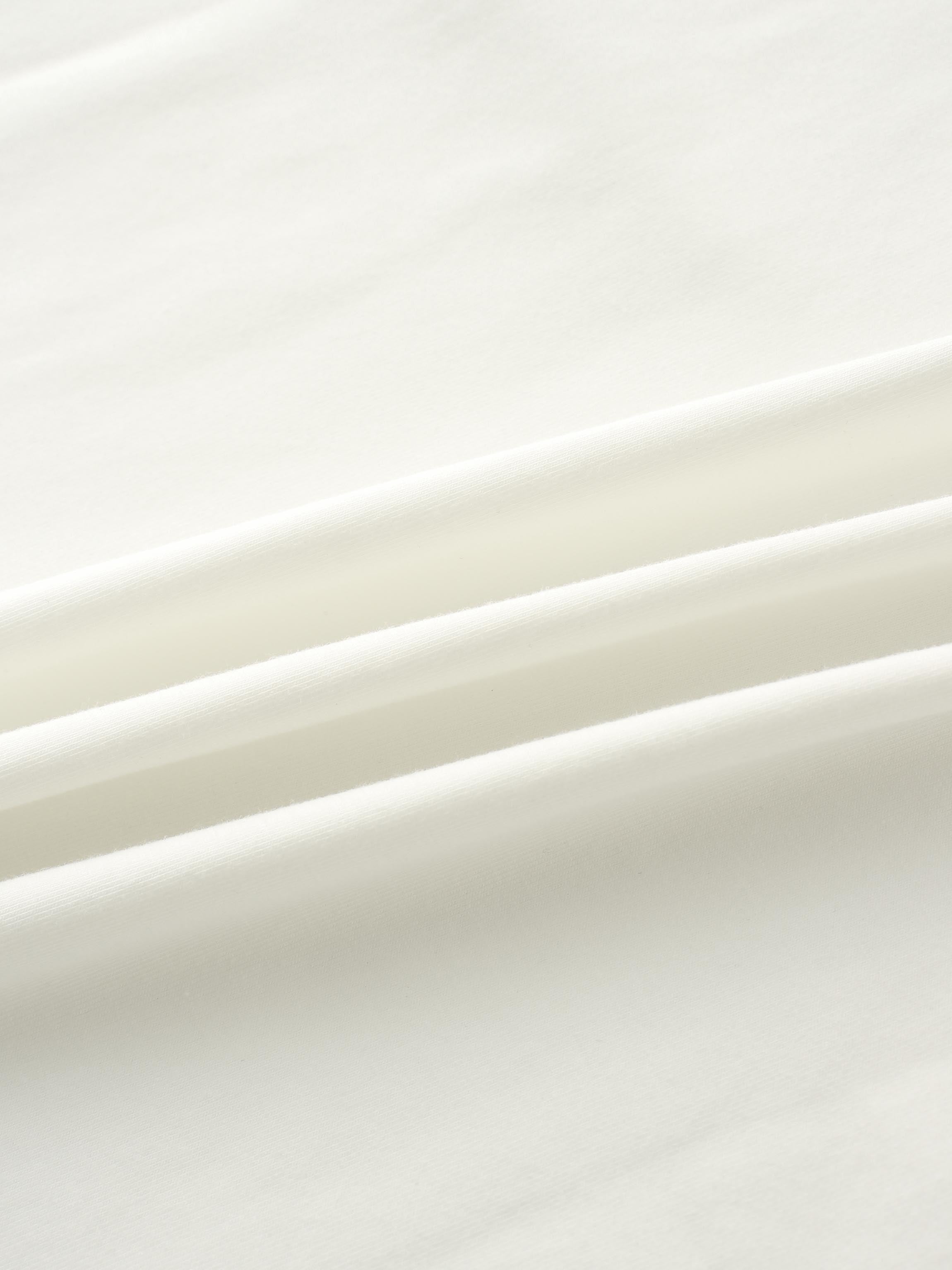 Pleat Front Button Down Dress-White