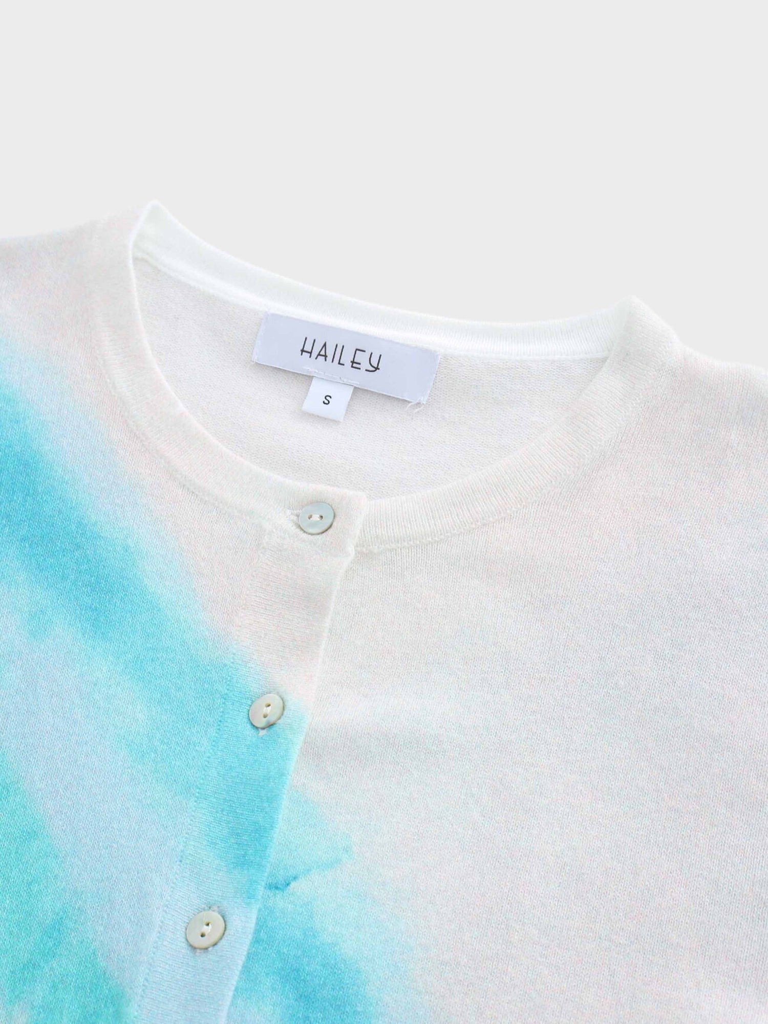 Printed Cardigan-Blue Ombre