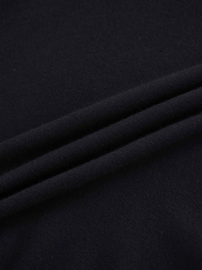 Side Zipper Sweater-Black