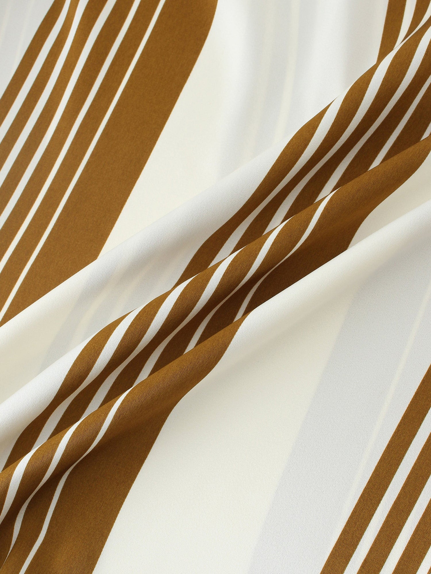 SATIN WRAP DRESS-BRONZE STRIPE