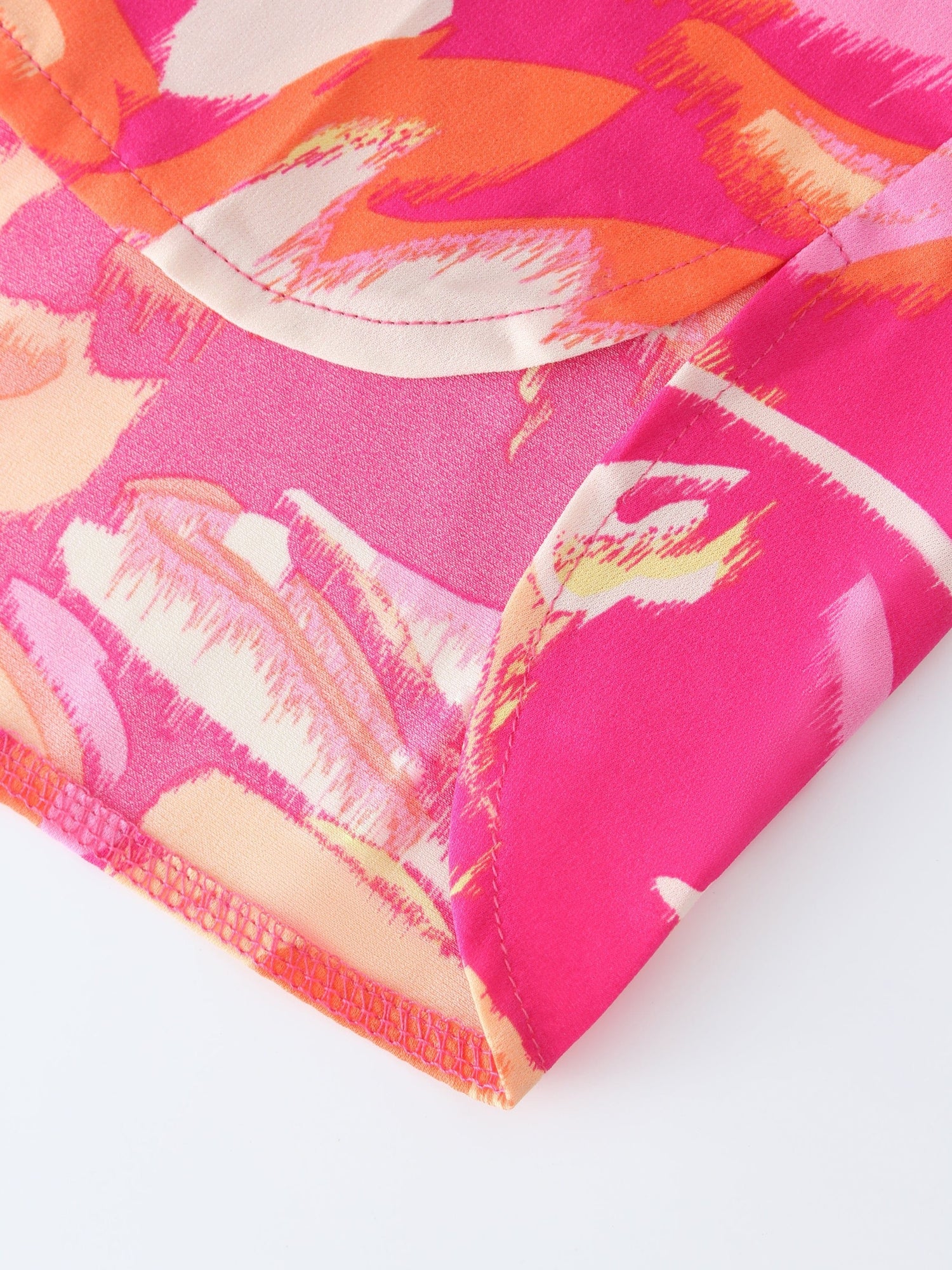 Long Shirtdress-Pink Floral