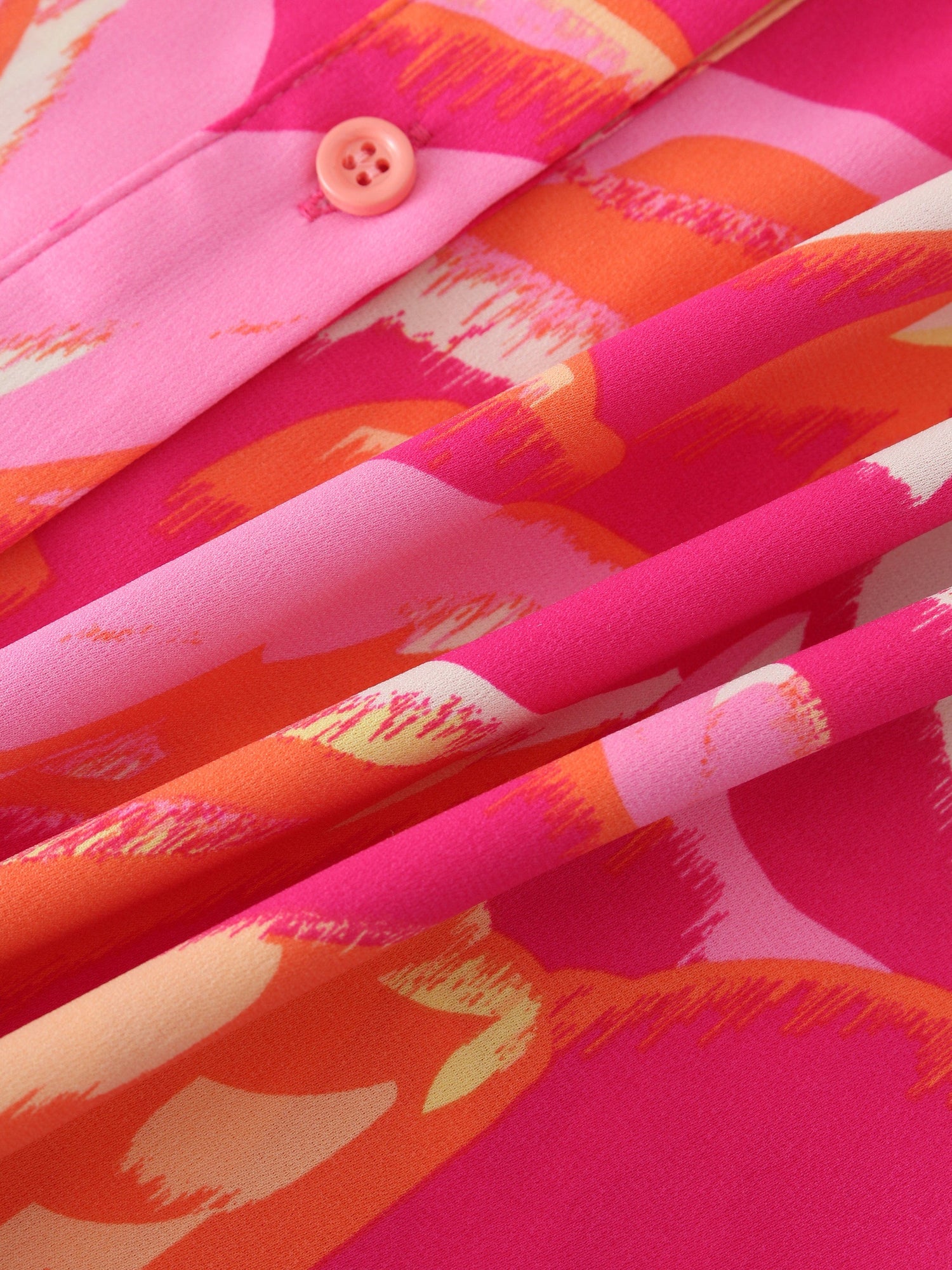 Long Shirtdress-Pink Floral