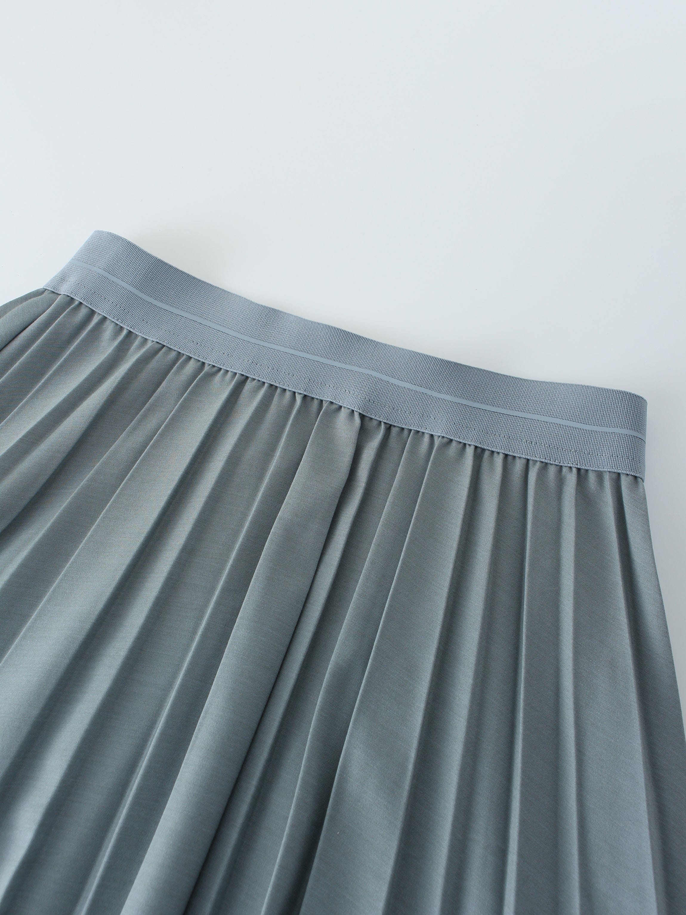 Pleated Skirt 37&quot;-Slate Blue