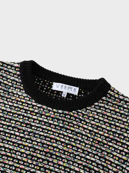 Specks of Neon Top-Black