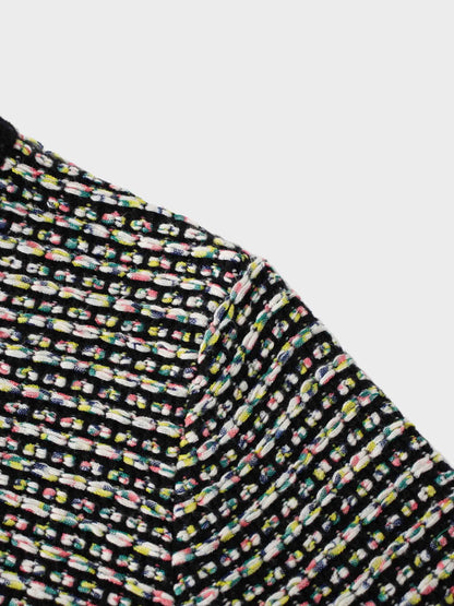 Specks of Neon Top-Black