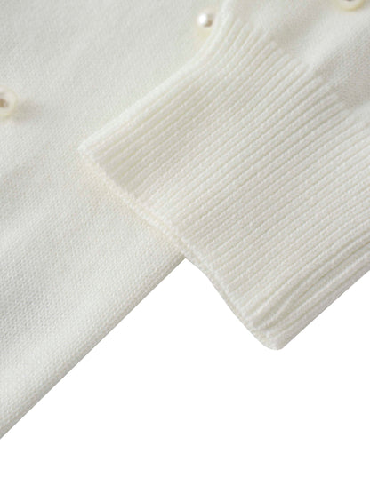 Pearl Embellished Sweater-Ivory