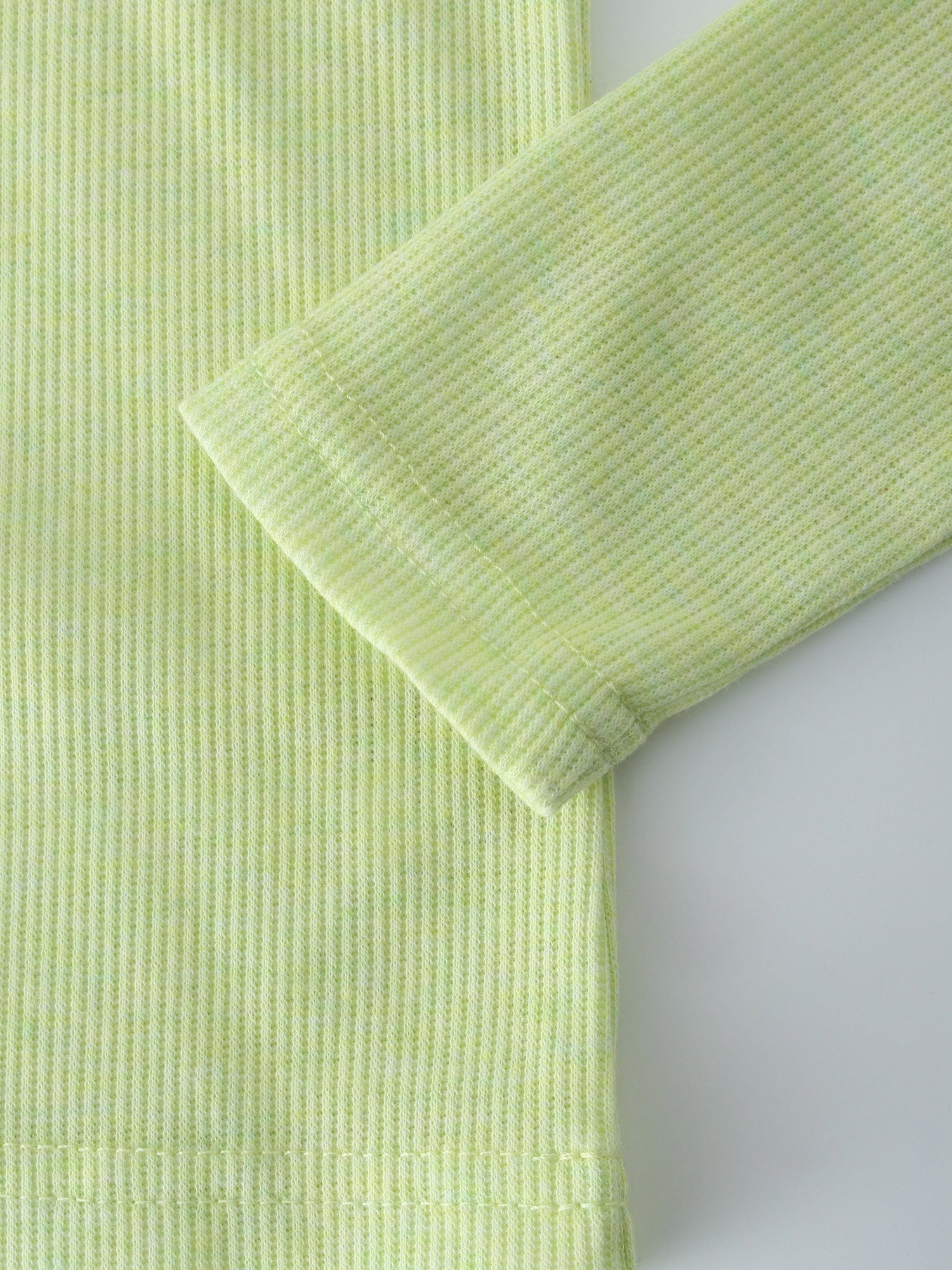 Ribbed Collar T-Shirt-Yellow