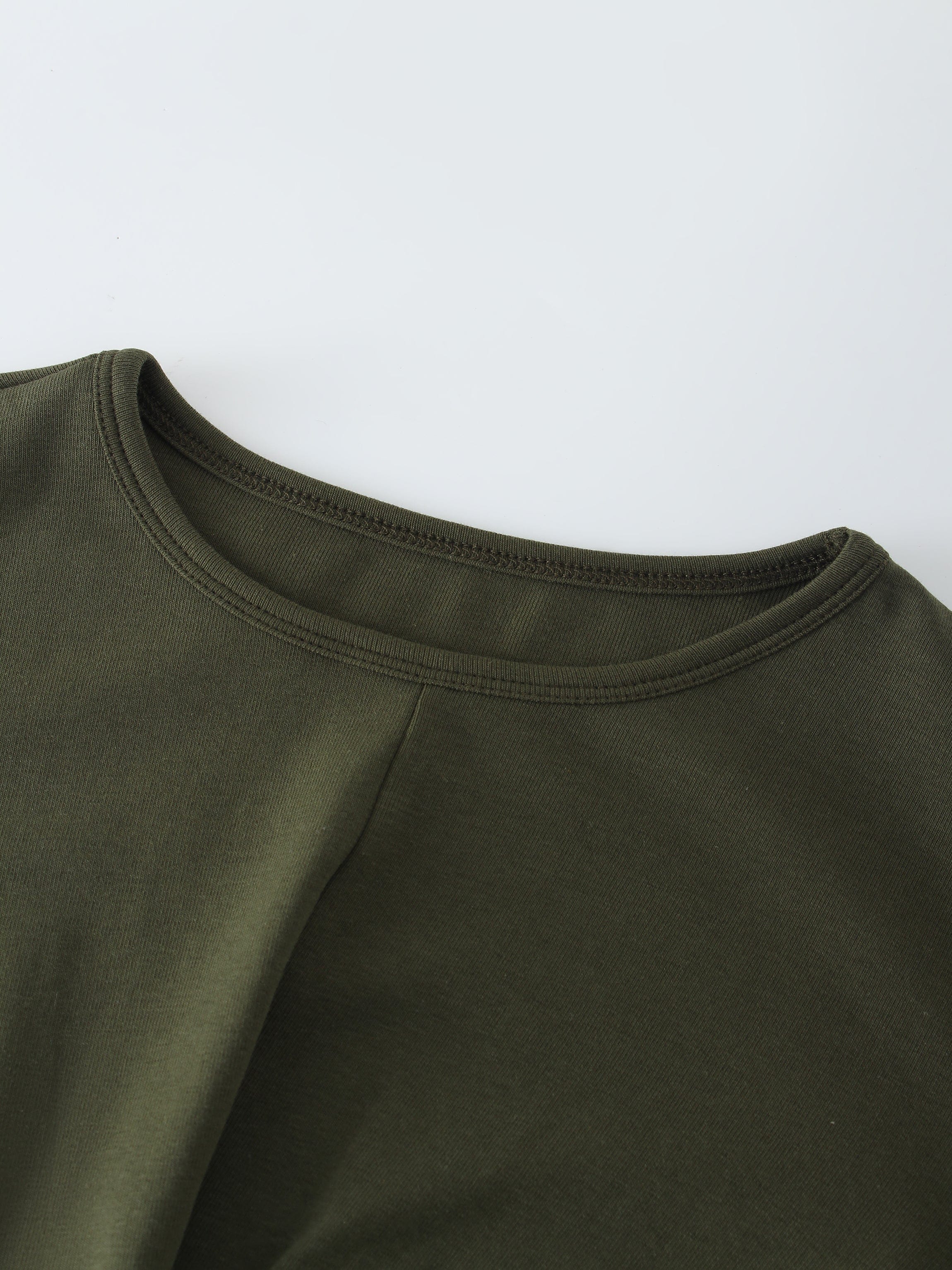 KNOT TEE-OLIVE GREEN