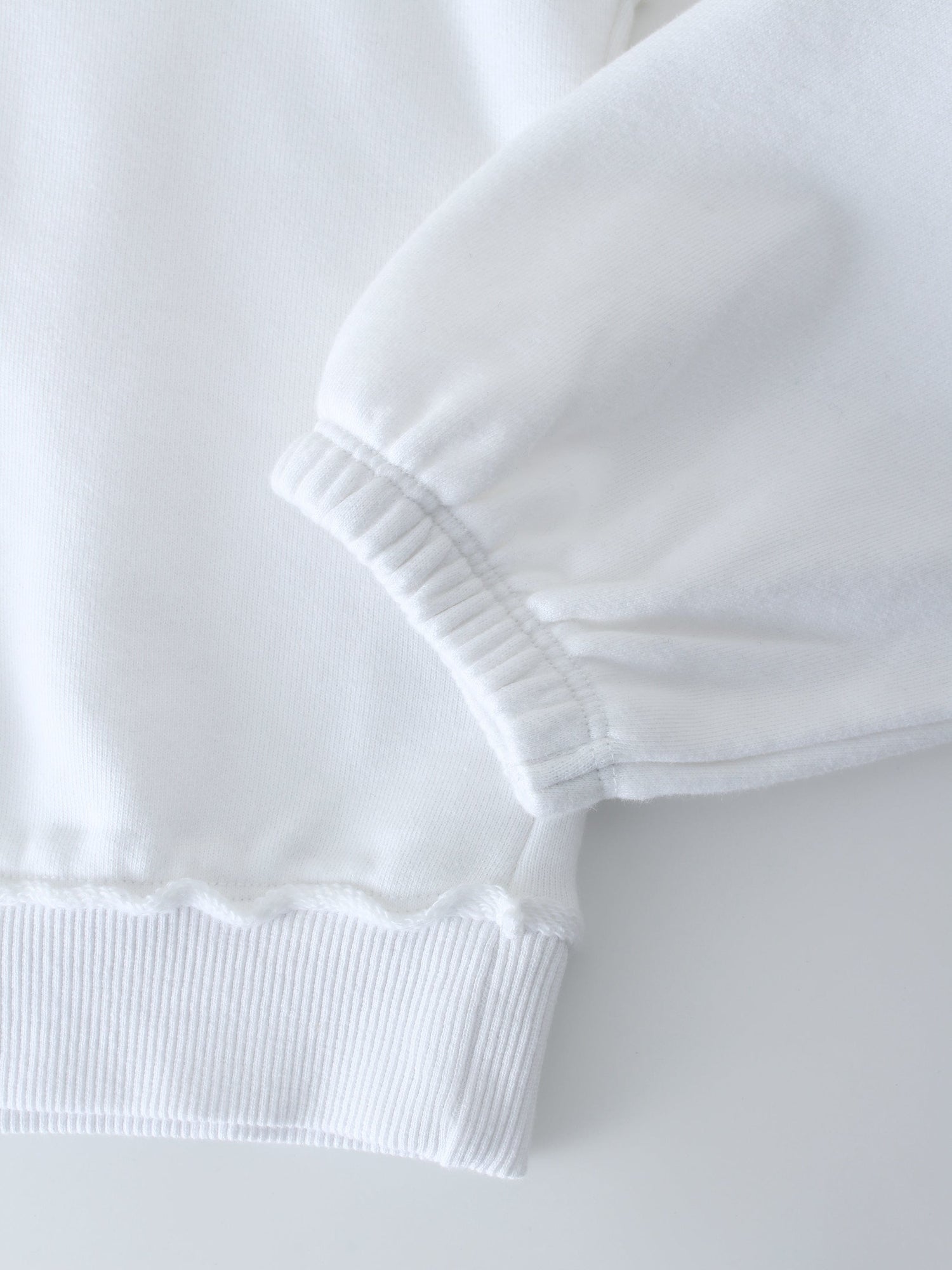 WASHED RAW EDGE TEE-WHITE