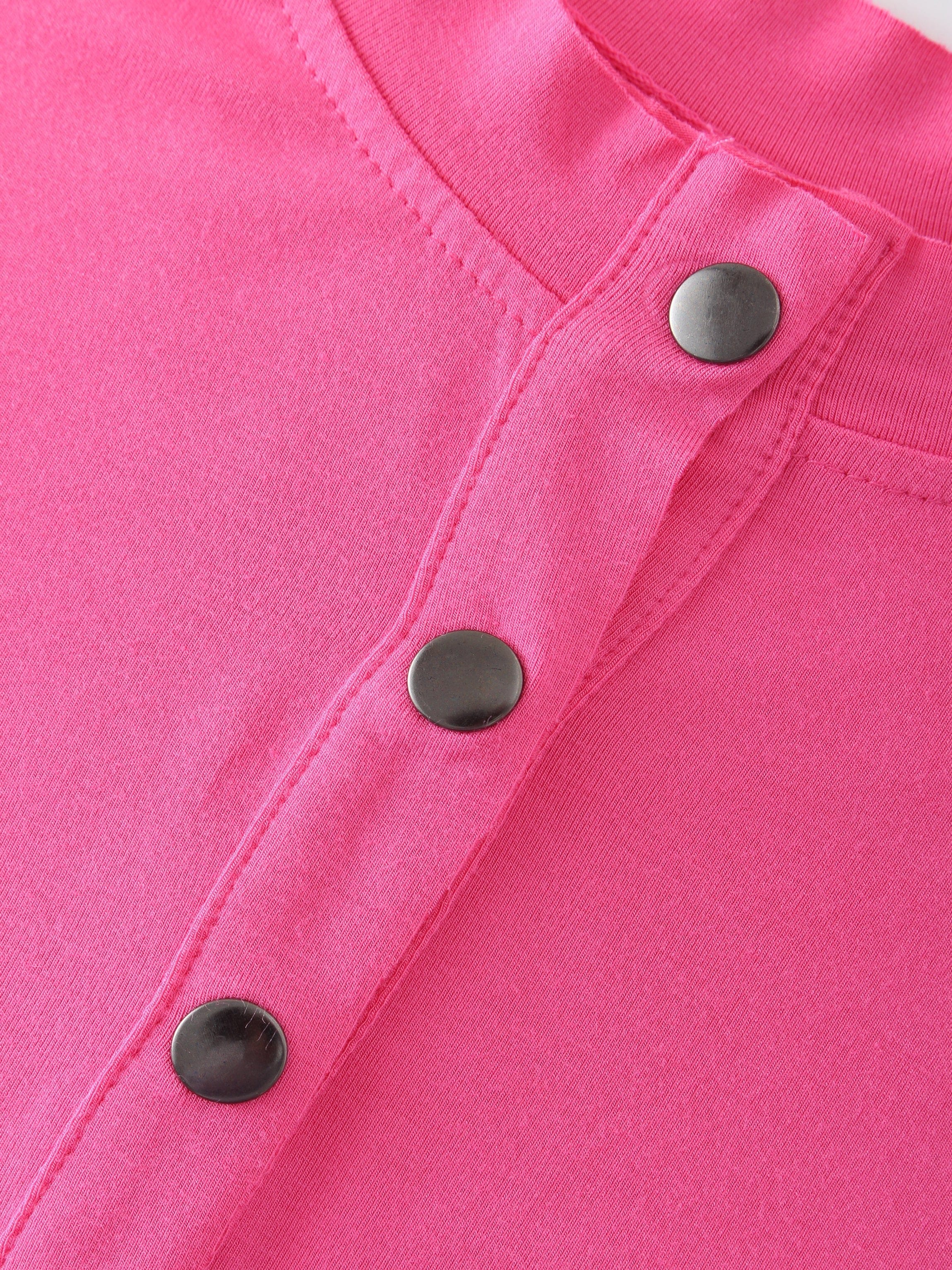 POCKET TEE-HOT PINK