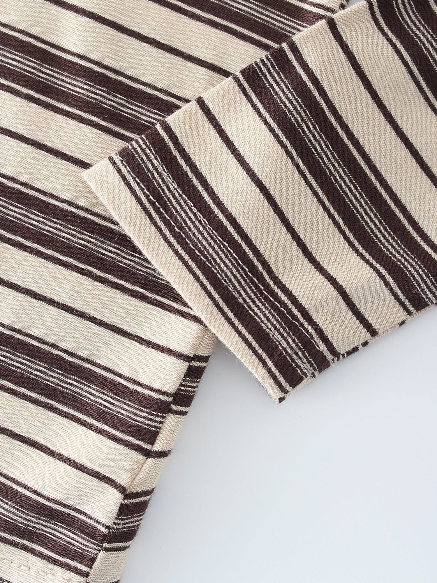 Double Stripe High V-Tan/Brown