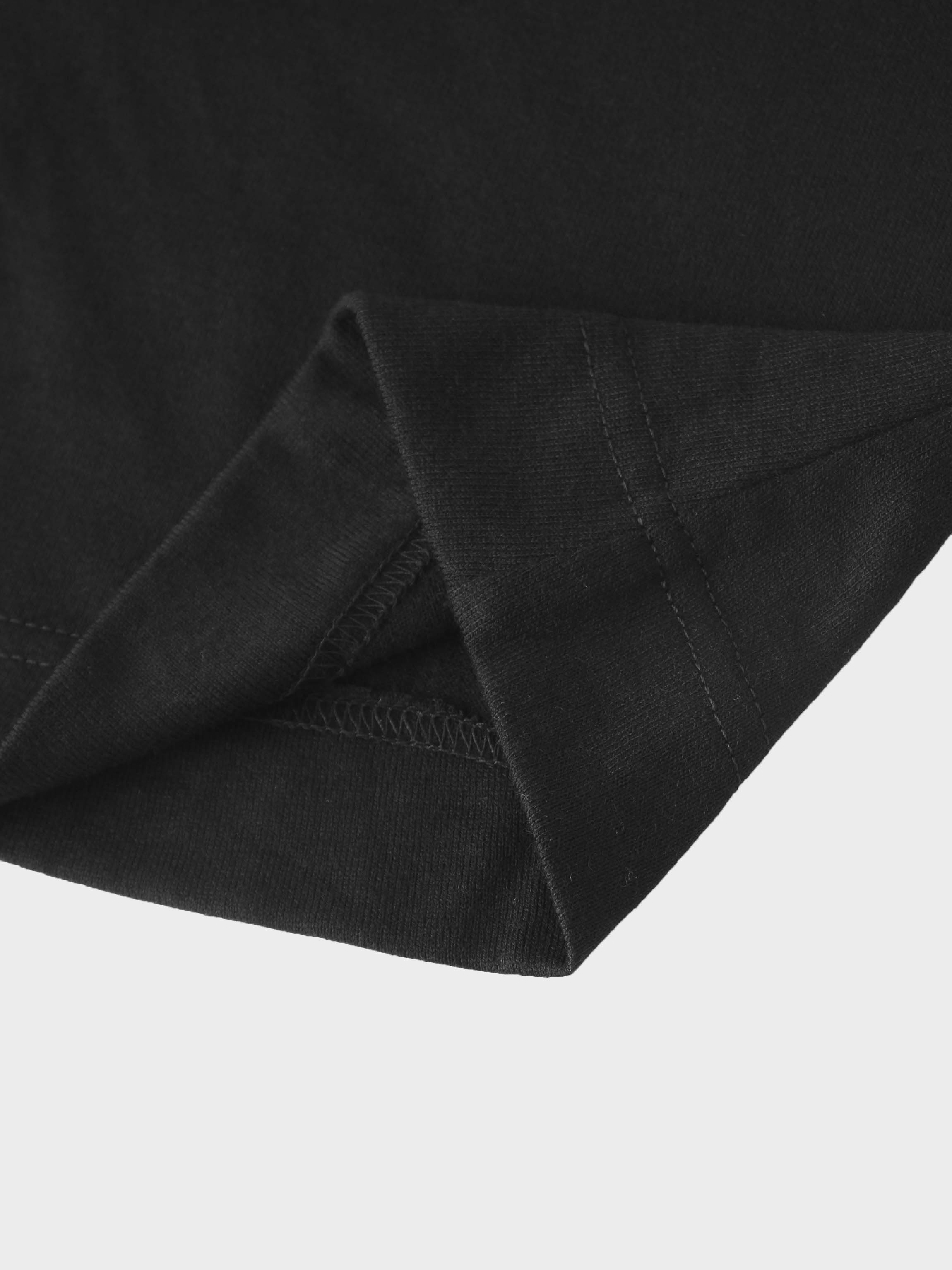 Side Shirred Button Down Knit-Black