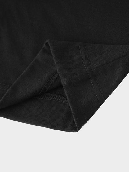 Side Shirred Button Down Knit-Black