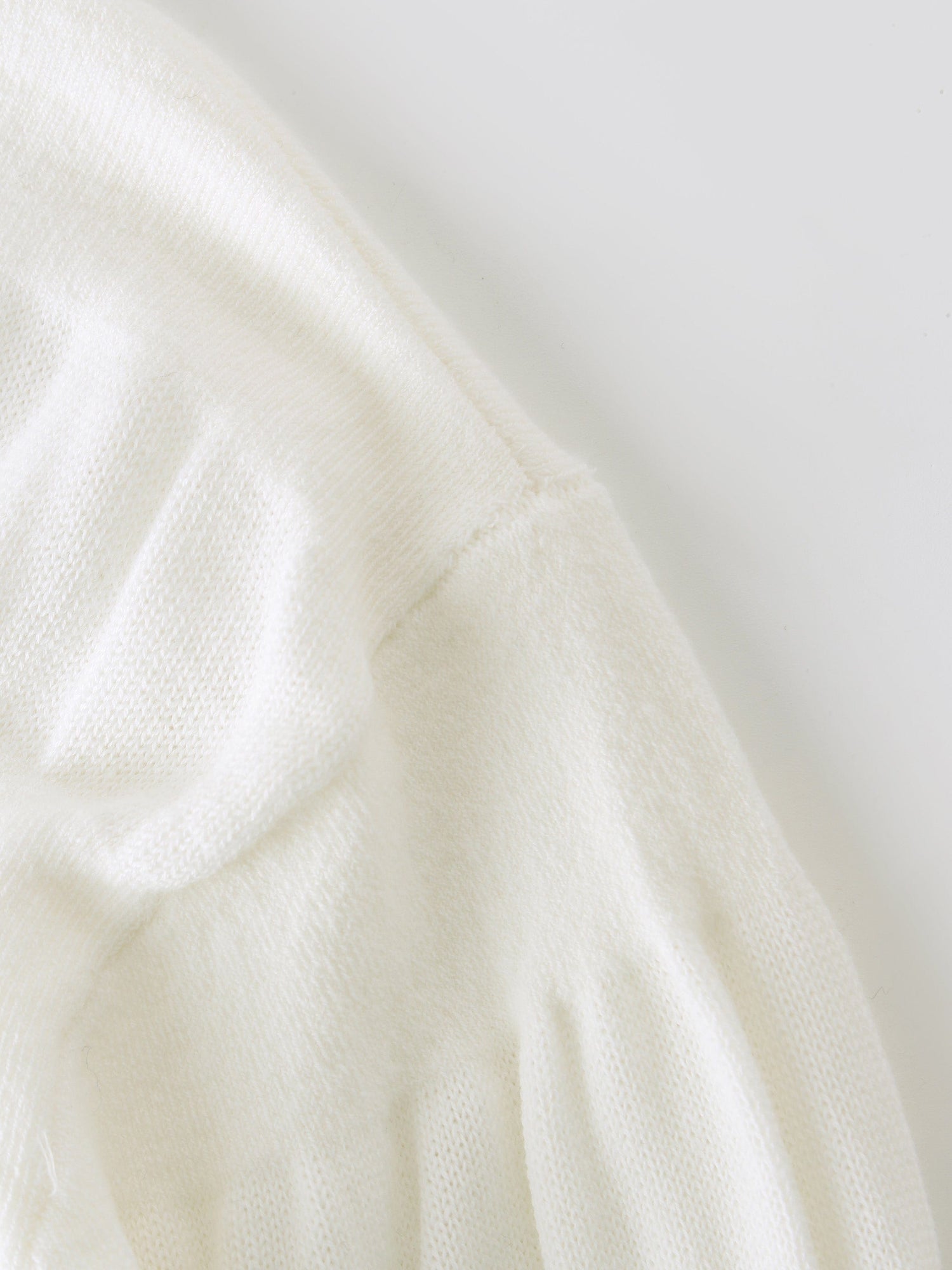 Ruched Sweater-White