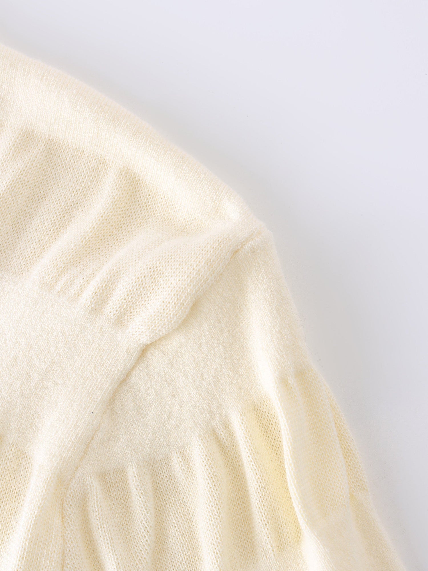 Ruched Sweater-Ivory