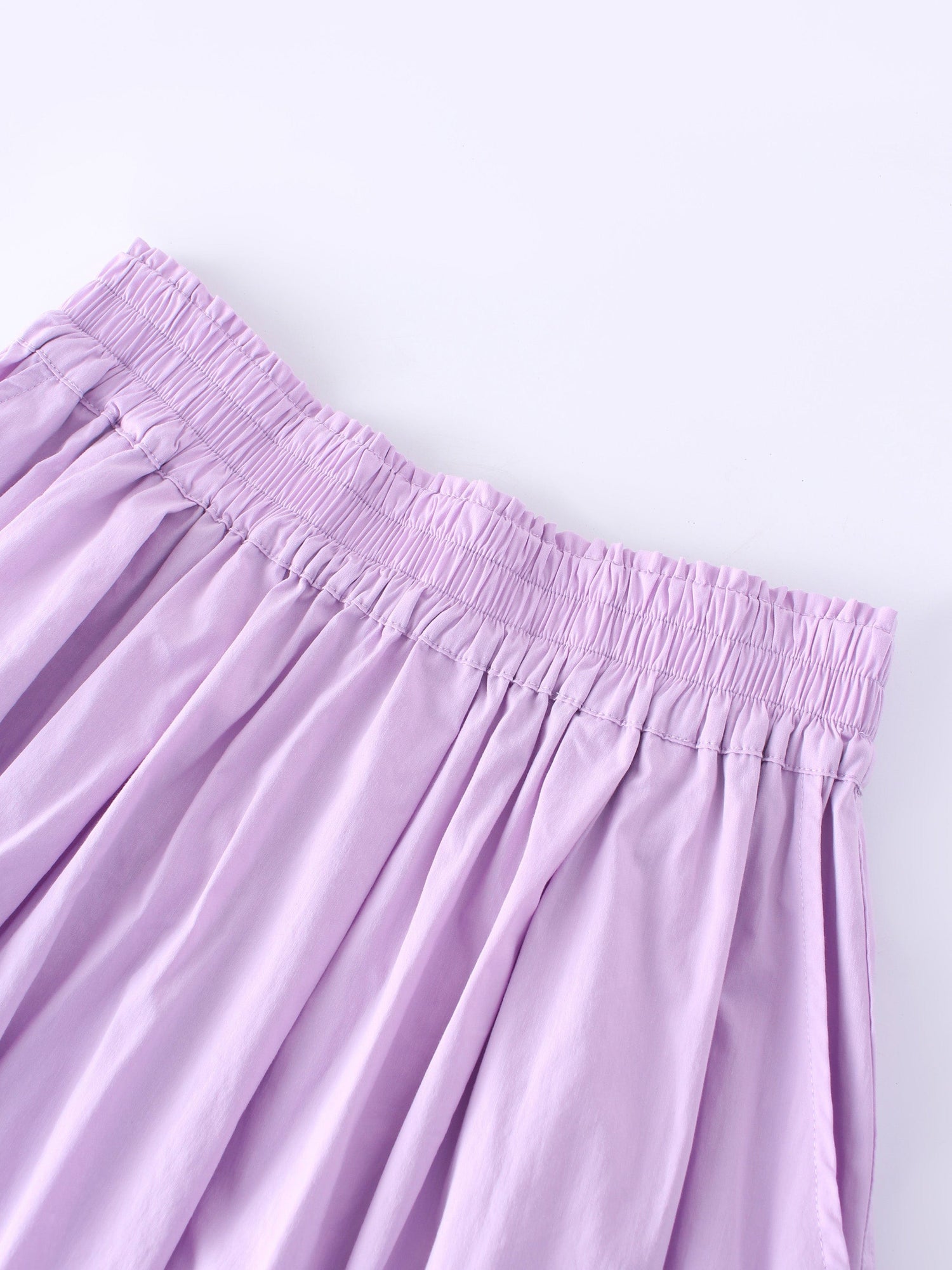 Gathered Waist Skirt-Lavender