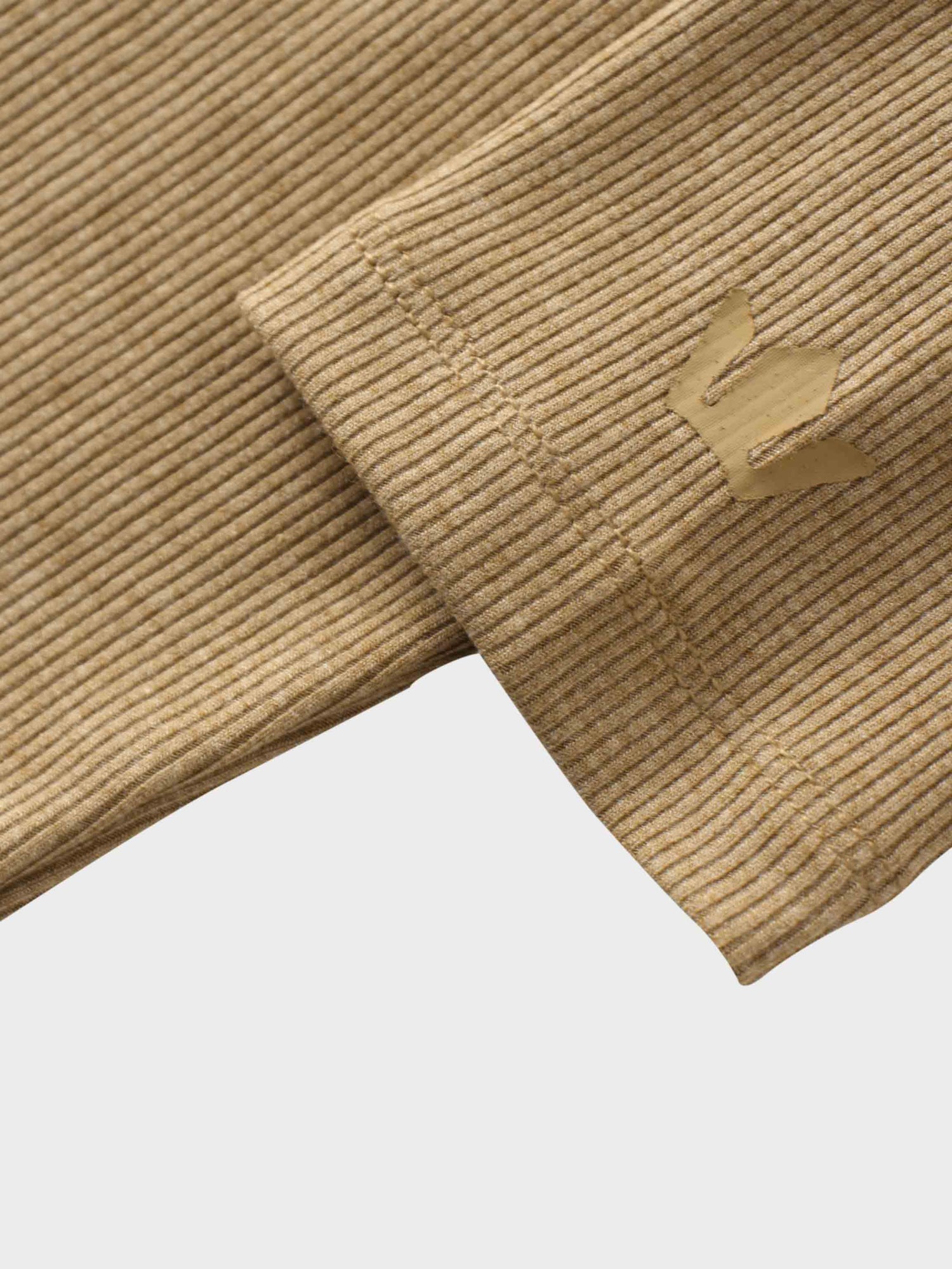 Ribbed Crop Bow Cardigan-Heathered Oatmeal