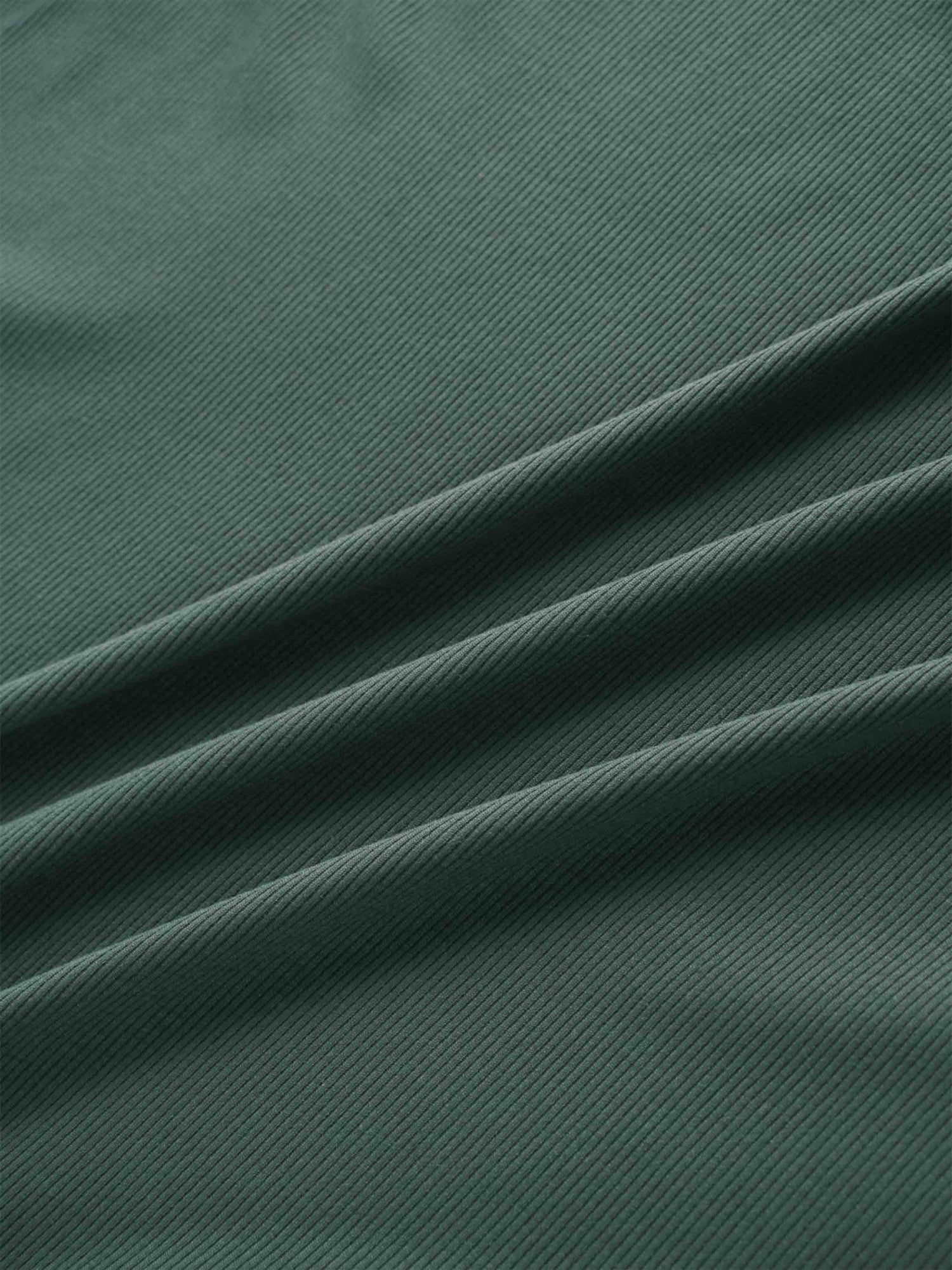 CREW RIBBED DOLMAN-EMERALD GREEN