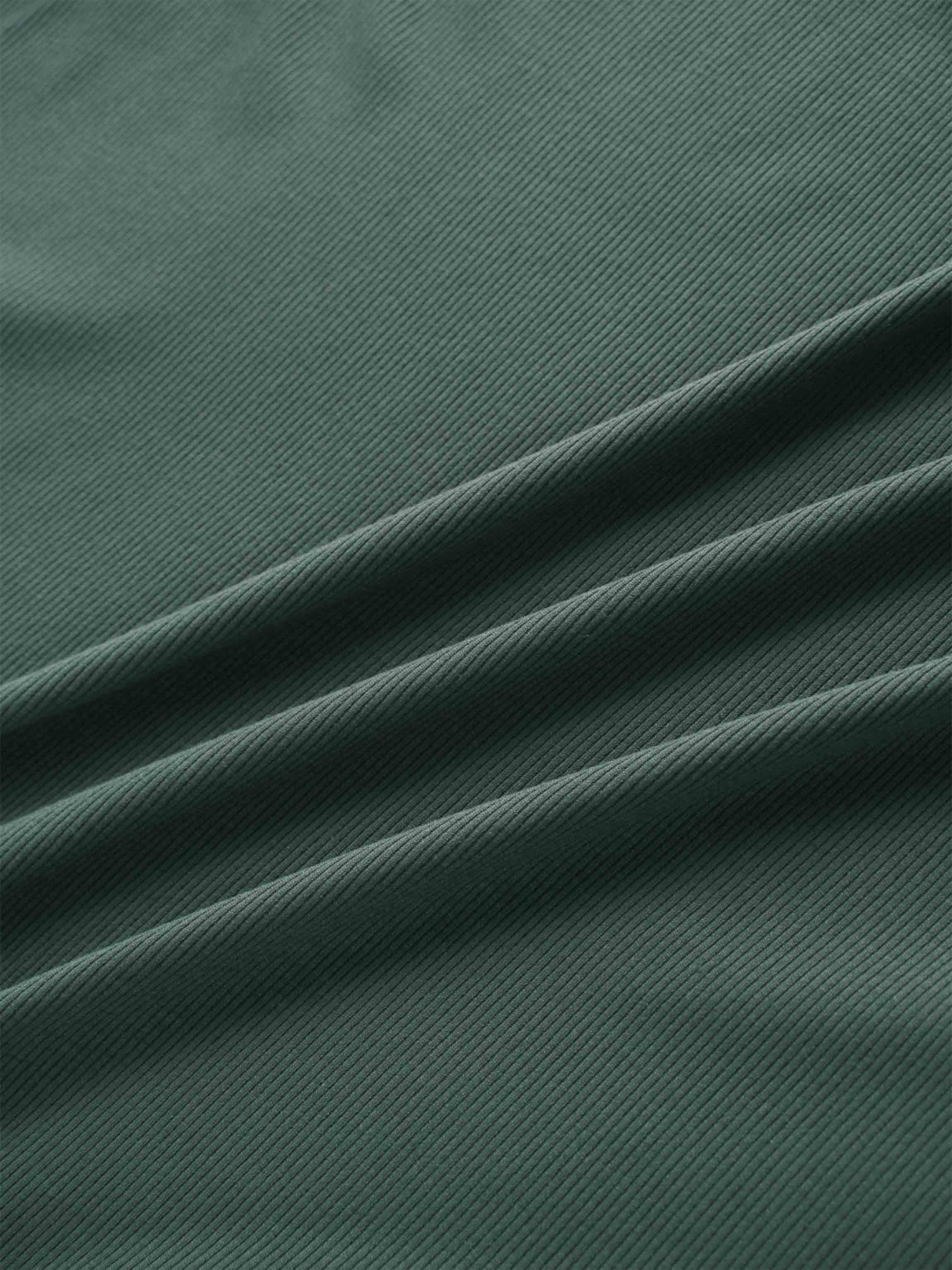 CREW RIBBED DOLMAN-EMERALD GREEN