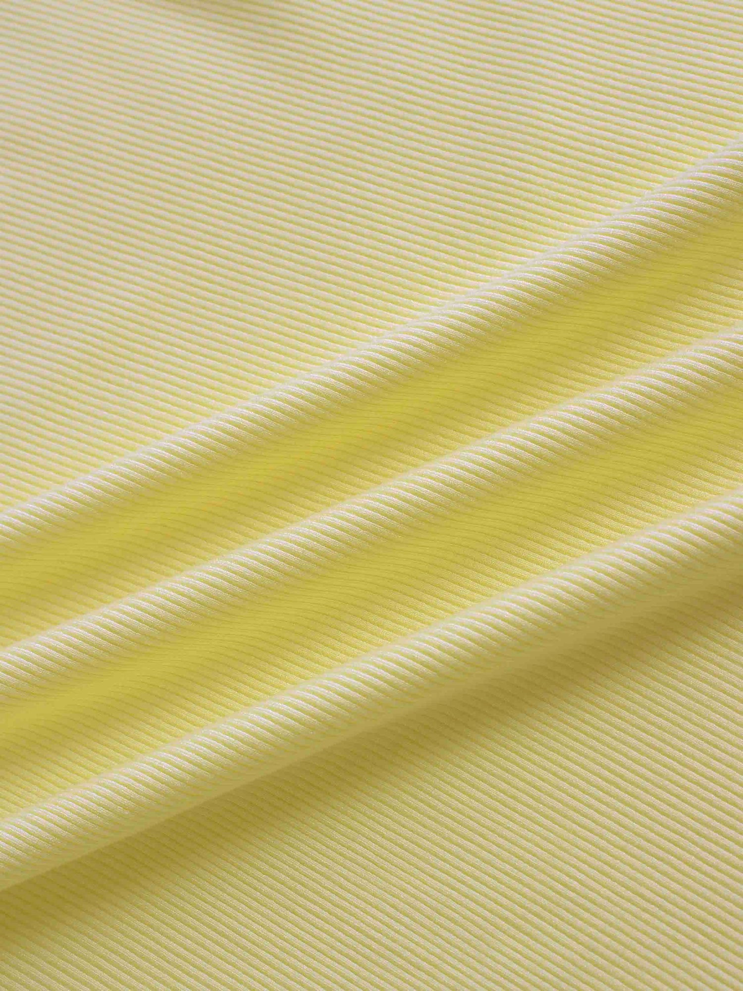 RIBBED HIGH V TEE LS-BUTTER YELLOW