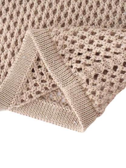 Crochet Duster-Taupe