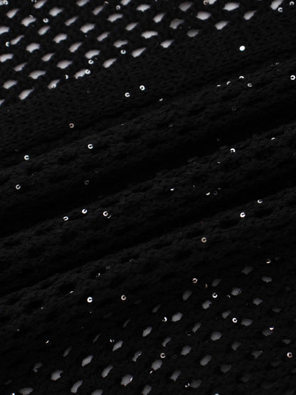 Crochet Duster-Black