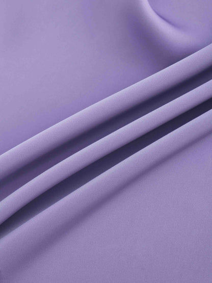 Solid Satin Slip Skirt-Lavender