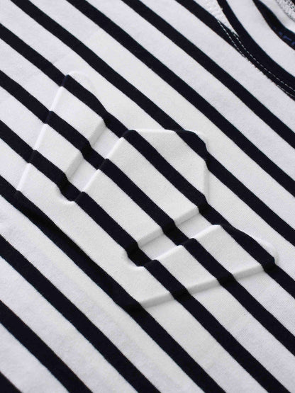 Crown Embossed T-Shirt-White/Blue