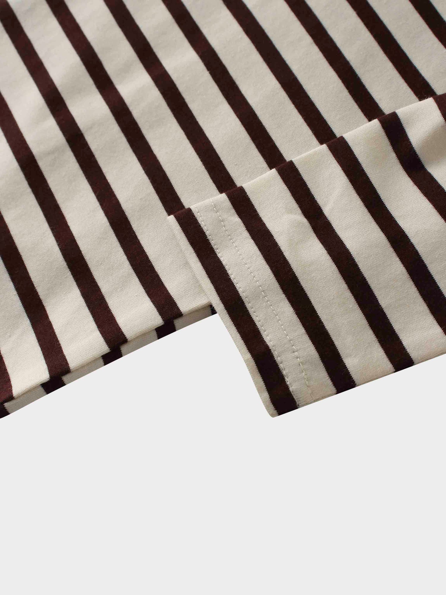 Crown Embossed T-Shirt-Brown/Ivory