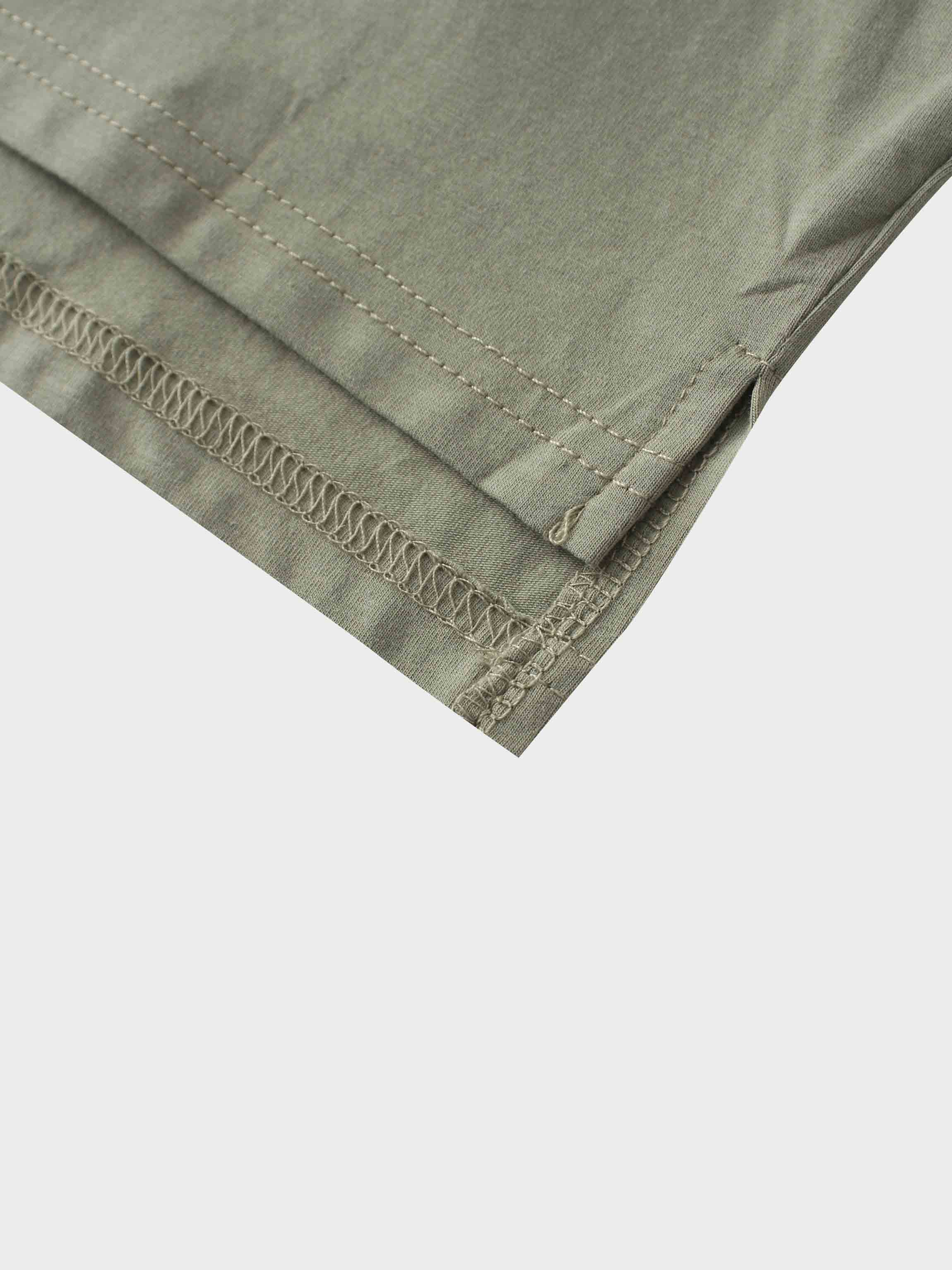 Crown Embossed T-Shirt-Sage