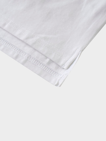 Crown Embossed T-Shirt-White