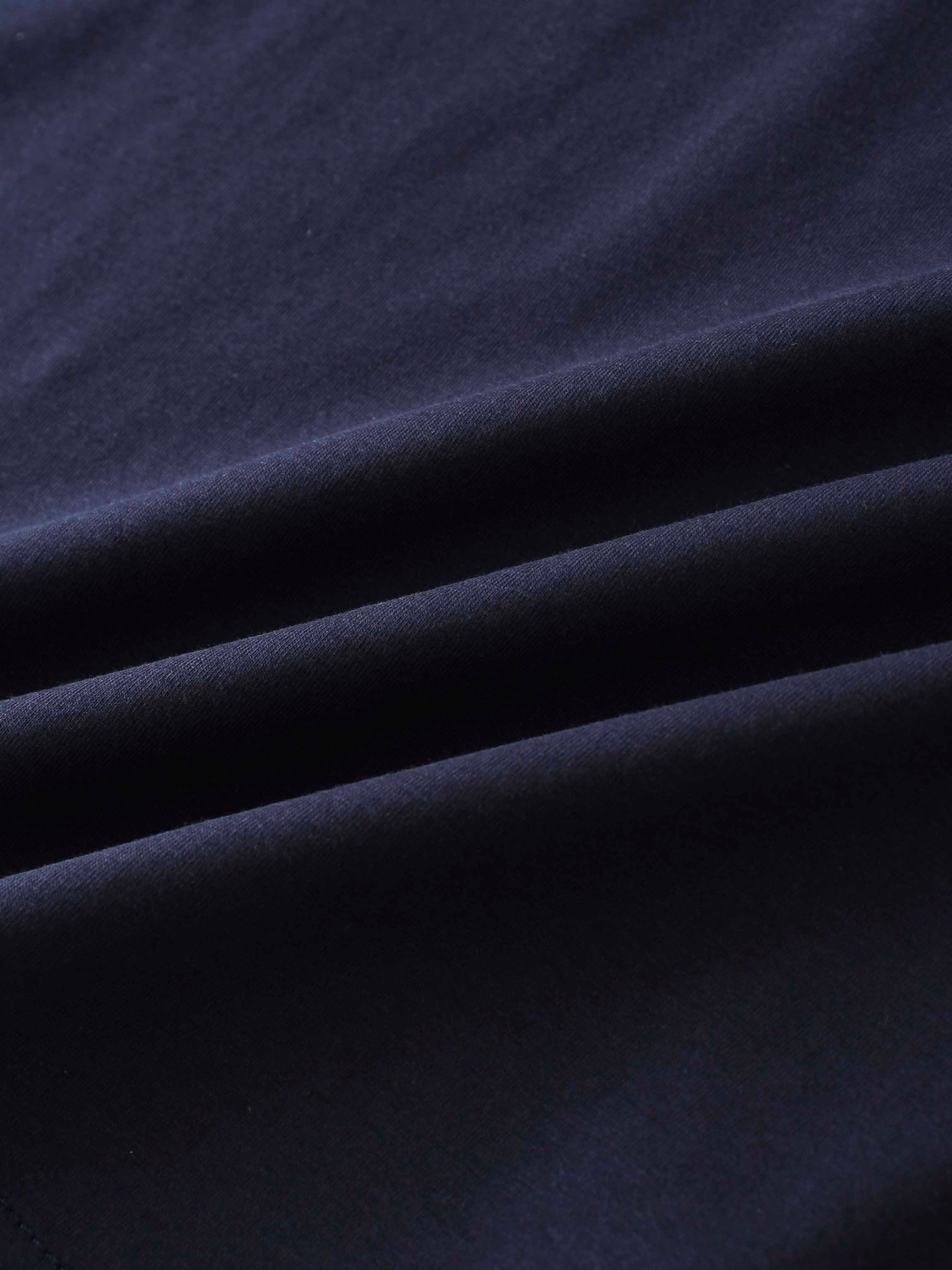 Crown Embossed T-Shirt-Navy