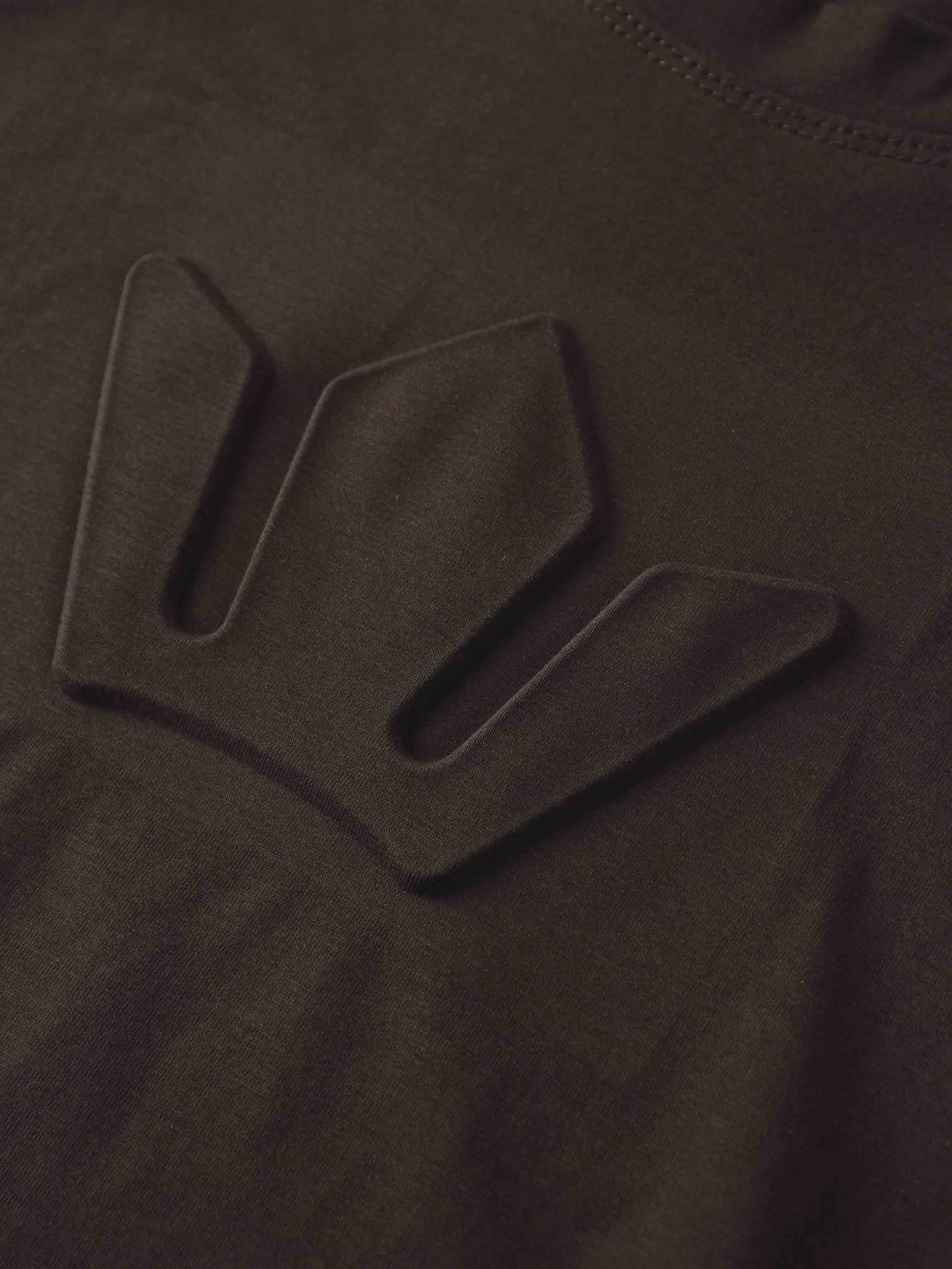 Crown Embossed T-Shirt-Brown