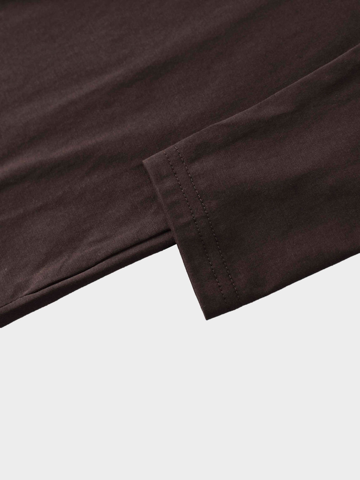 Crown Embossed T-Shirt-Brown