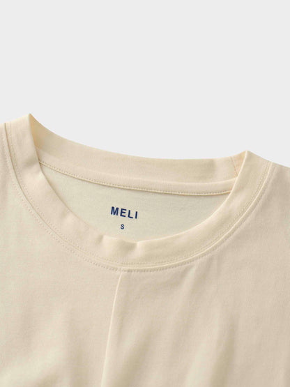 Tie Knot Tee-Cream