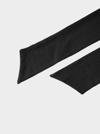 Tie Knot Tee-Black