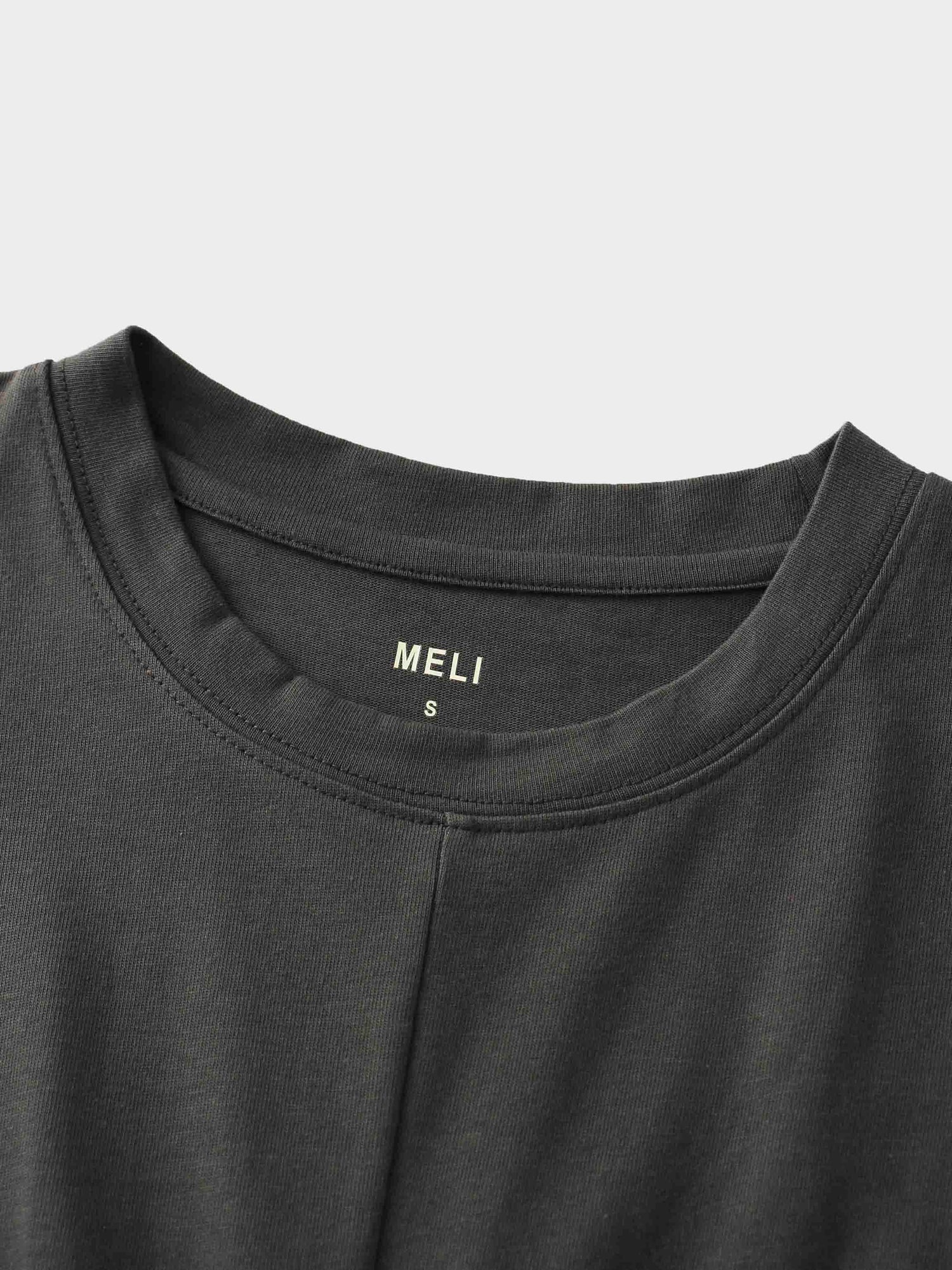 Tie Knot Tee-Dark Grey