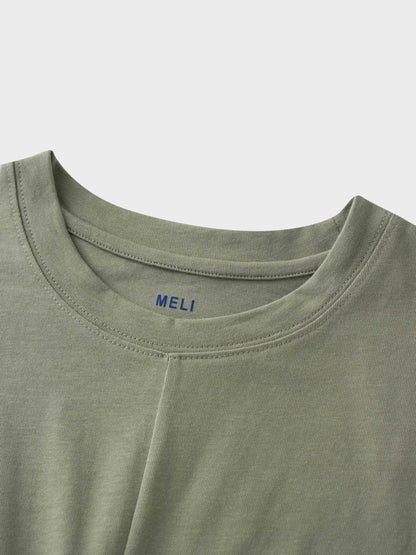 Tie Knot Tee-Sage