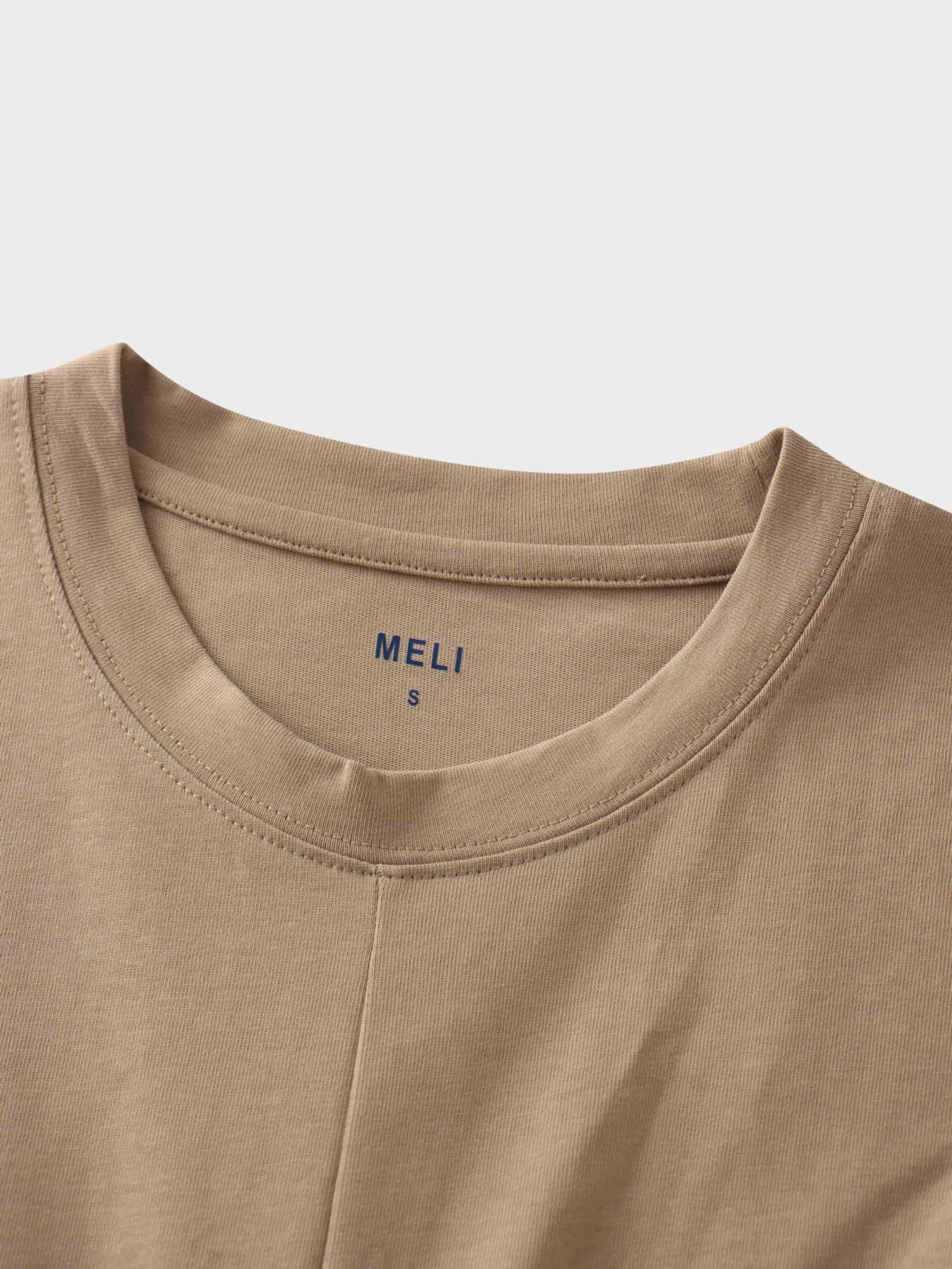 Tie Knot Tee-Tan