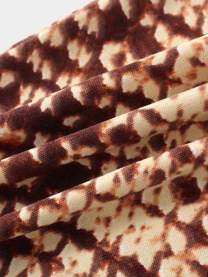 Buttoned Cardigan-Brown Speckled