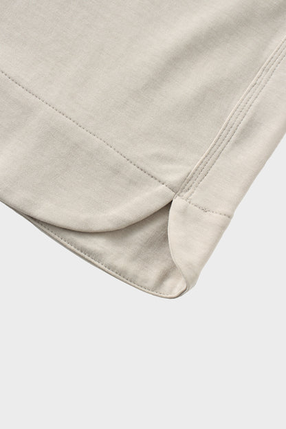 Drawstring Pocket T-Shirt Skirt-Stone